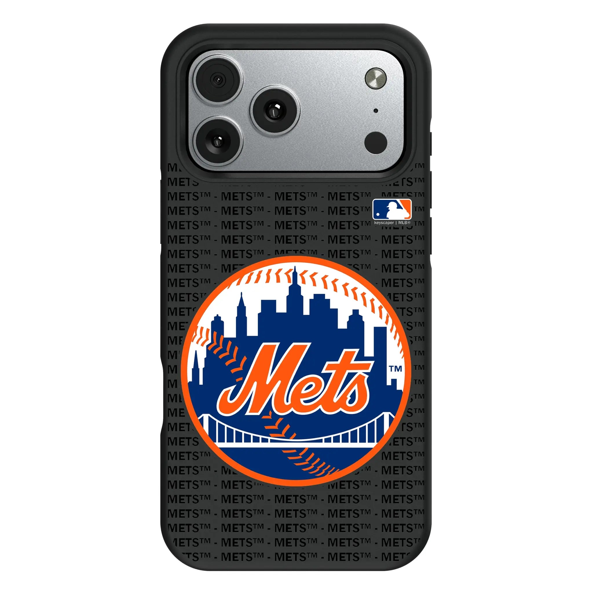 New York Mets Text Backdrop Bump Phone Case