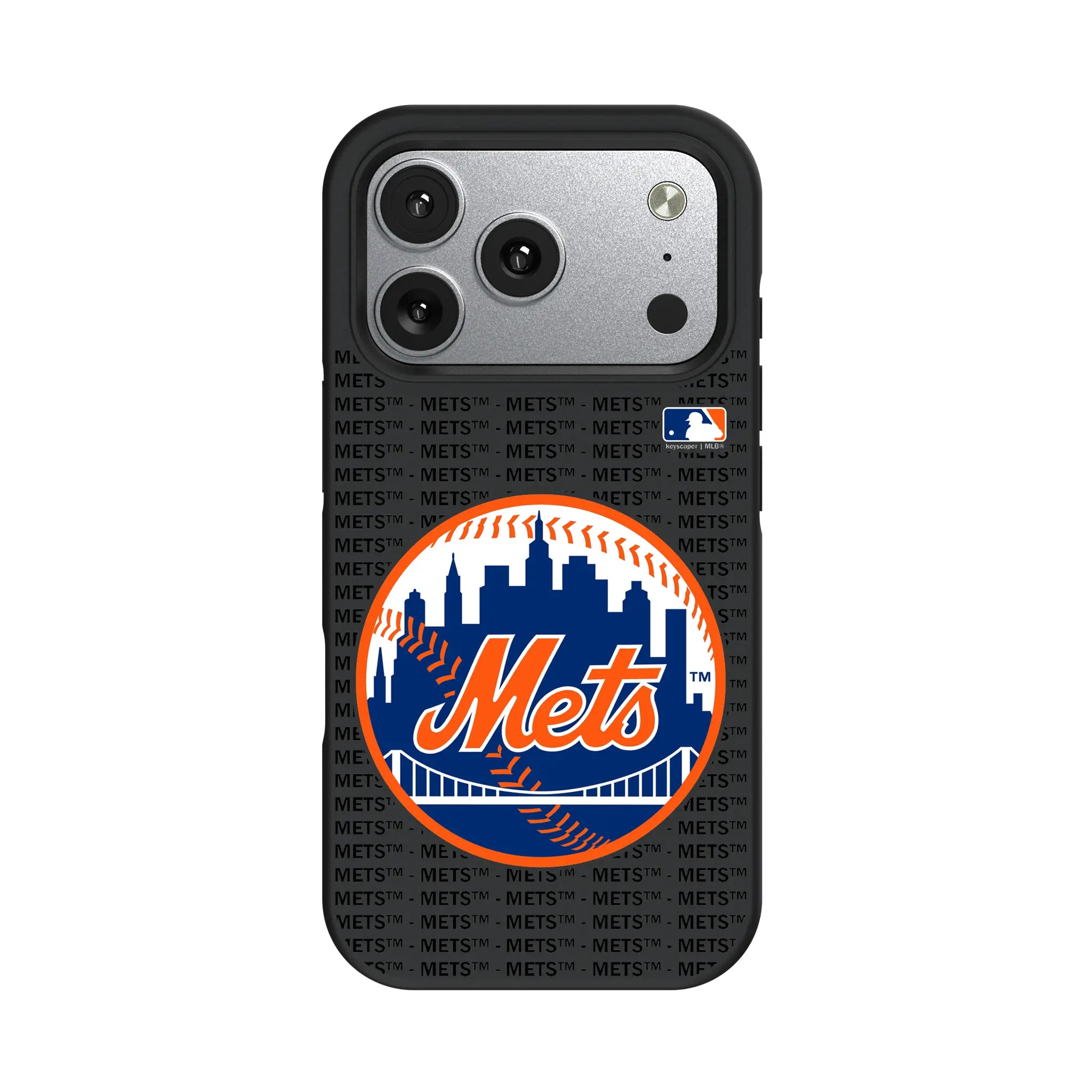 New York Mets Text Backdrop Bump Phone Case