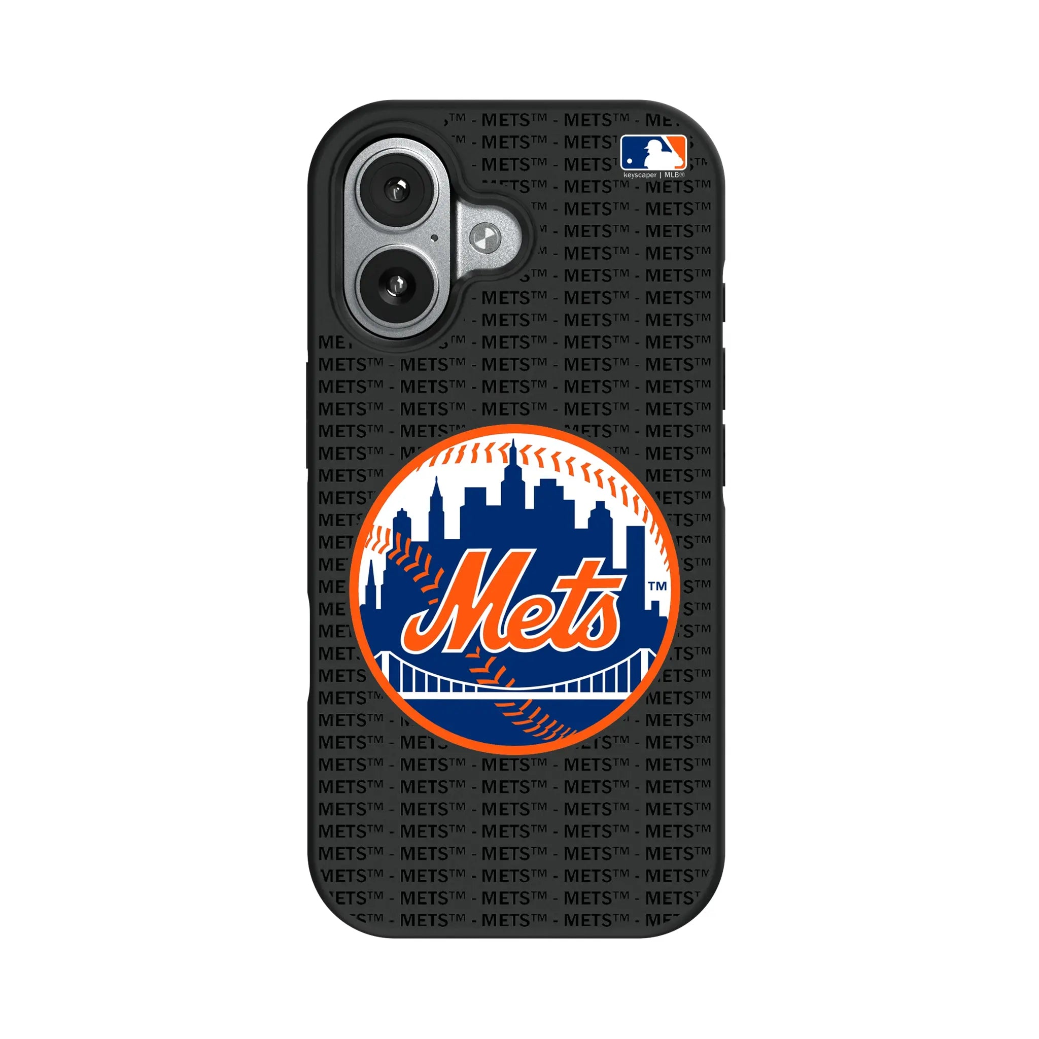 New York Mets Text Backdrop Bump Phone Case