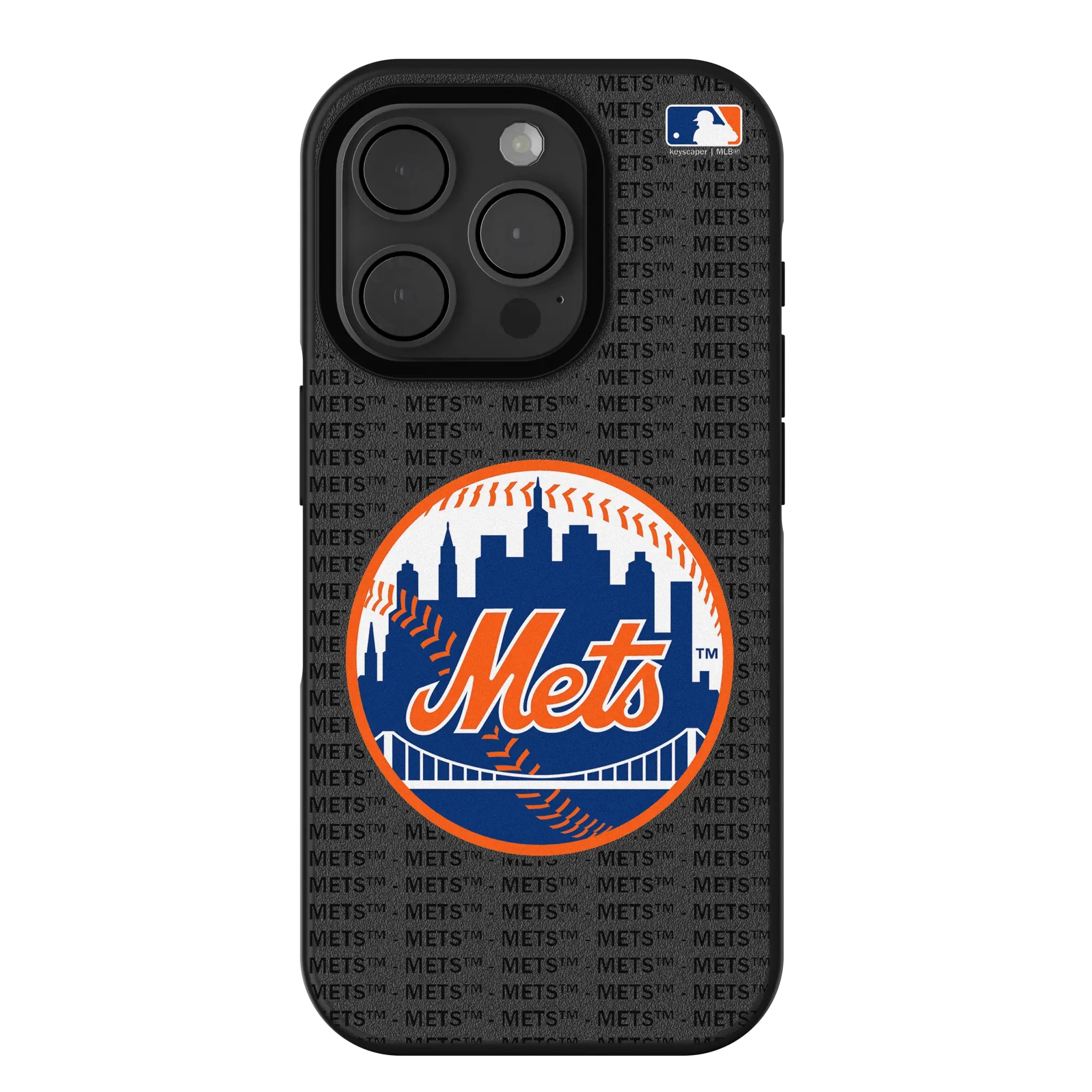 New York Mets Text Backdrop Bump Phone Case