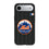 New York Mets Text Backdrop MagSafe Compatible Phone Case for Apple iPhone