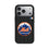 New York Mets Text Backdrop MagSafe Compatible Phone Case for Apple iPhone