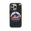 New York Mets Text Backdrop MagSafe Compatible Phone Case for Apple iPhone