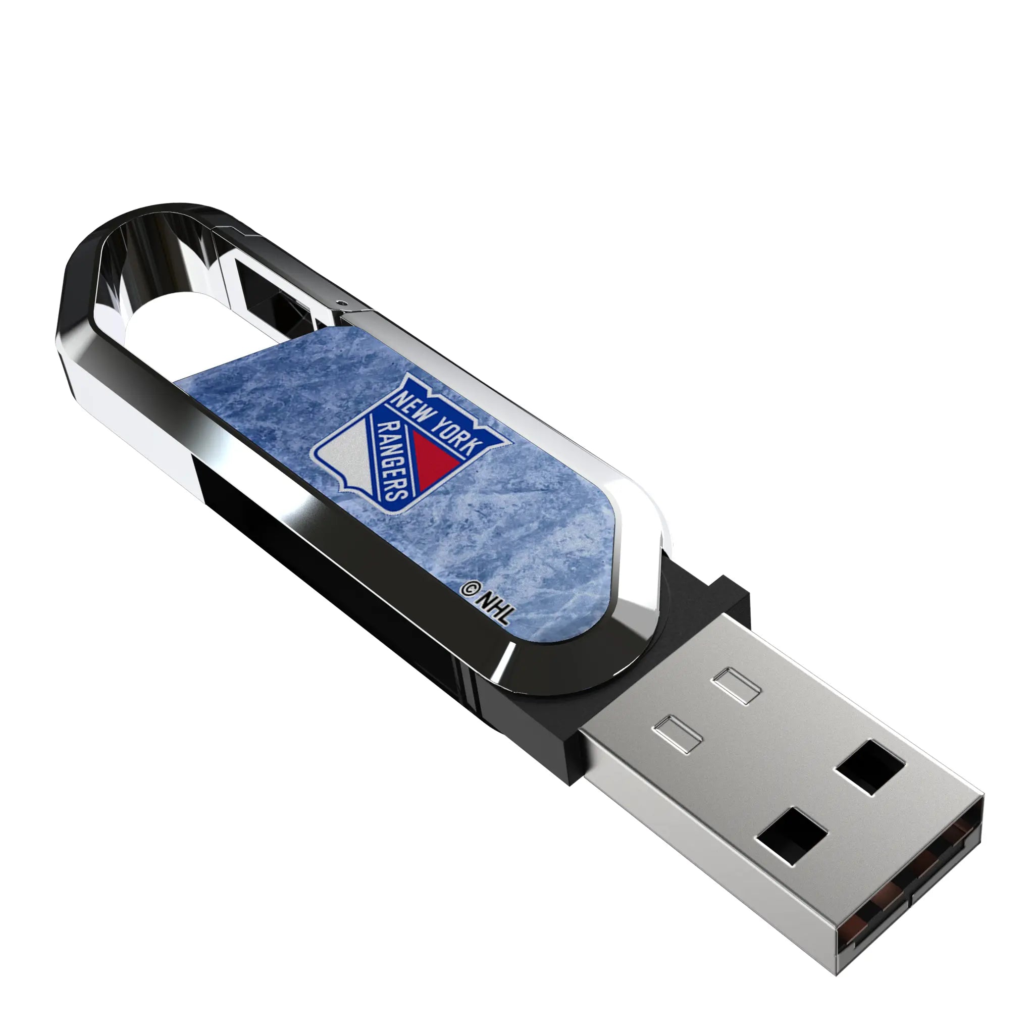 New York Rangers Ice Flood USB 32GB Clip Style Flash Drive