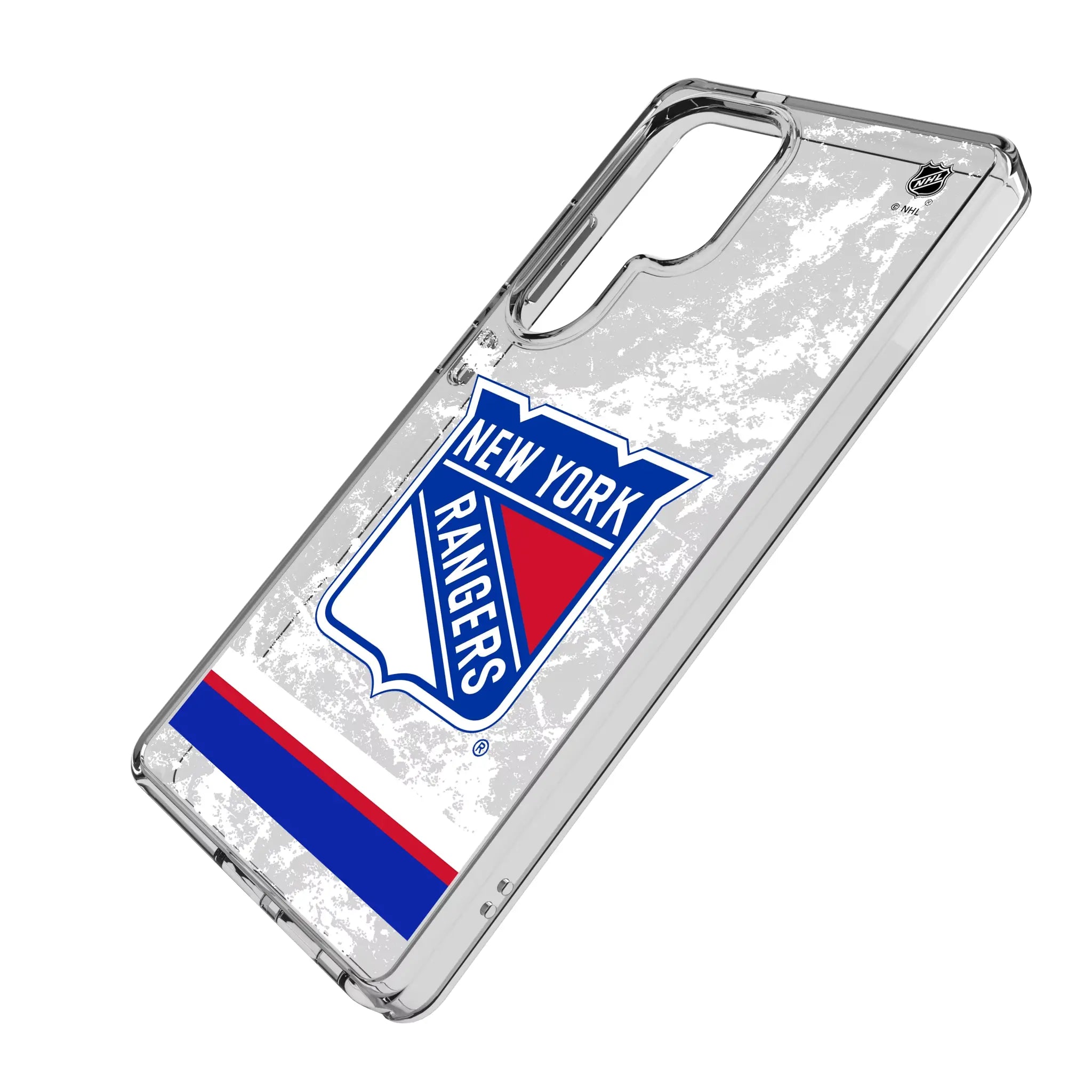 New York Rangers Ice Stripe Clear Phone Case for Samsung Galaxy