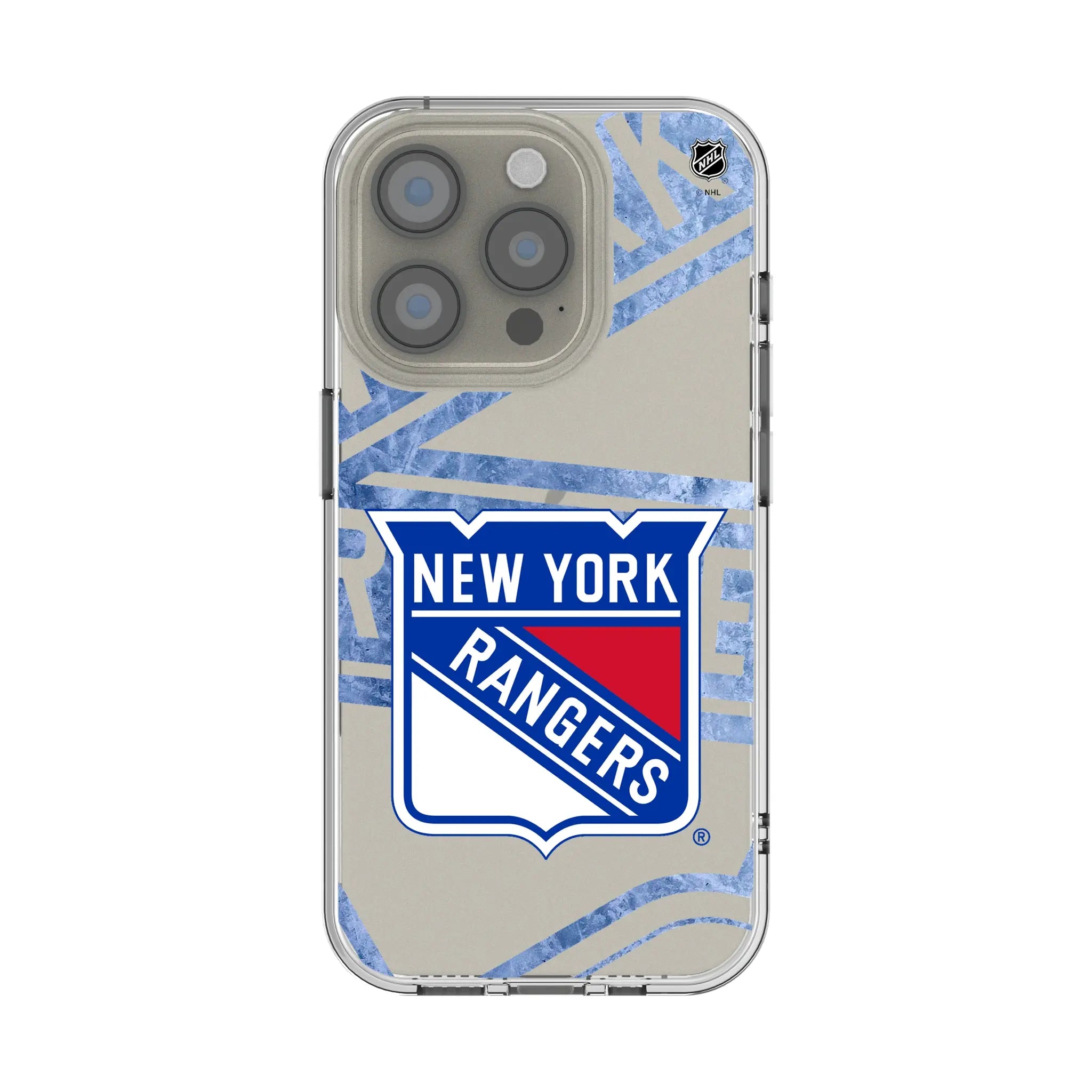 New York Rangers Ice Tilt Clear Phone Case for Apple iPhone