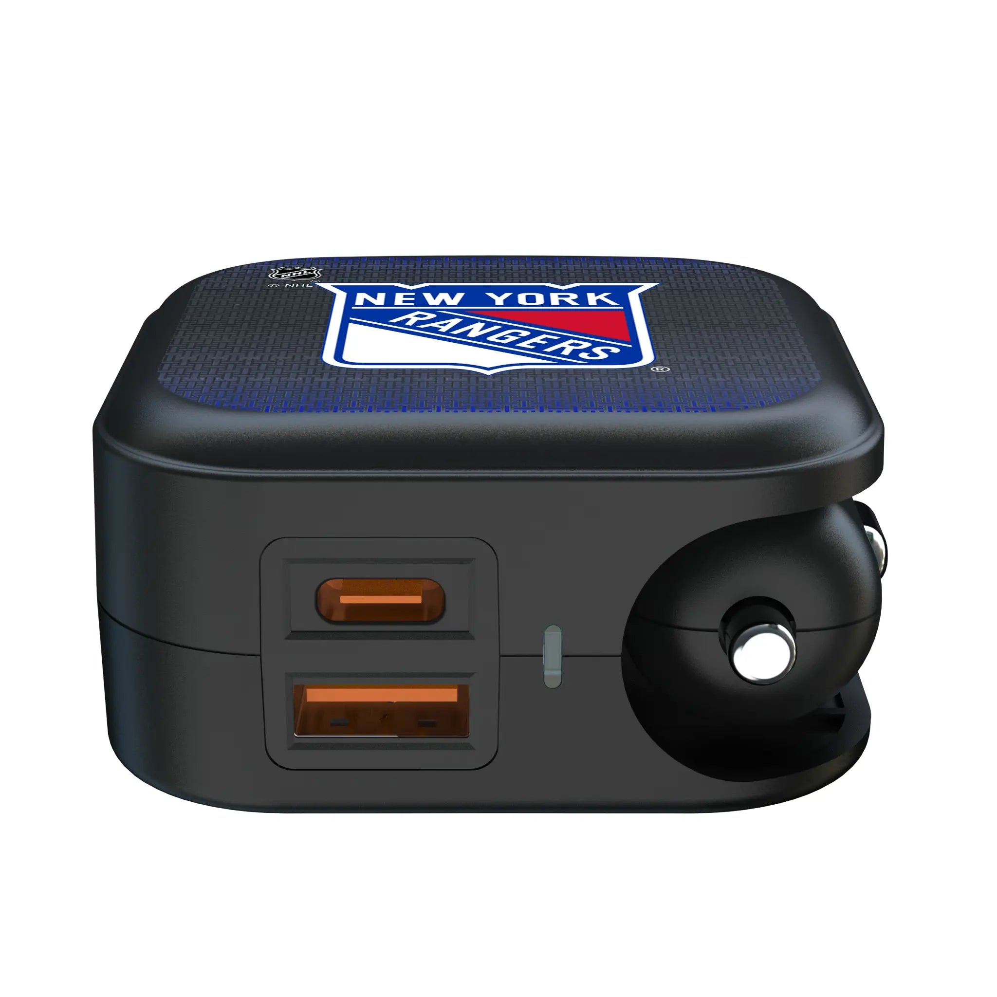 New York Rangers Linen 2 in 1 USB A/C Charger