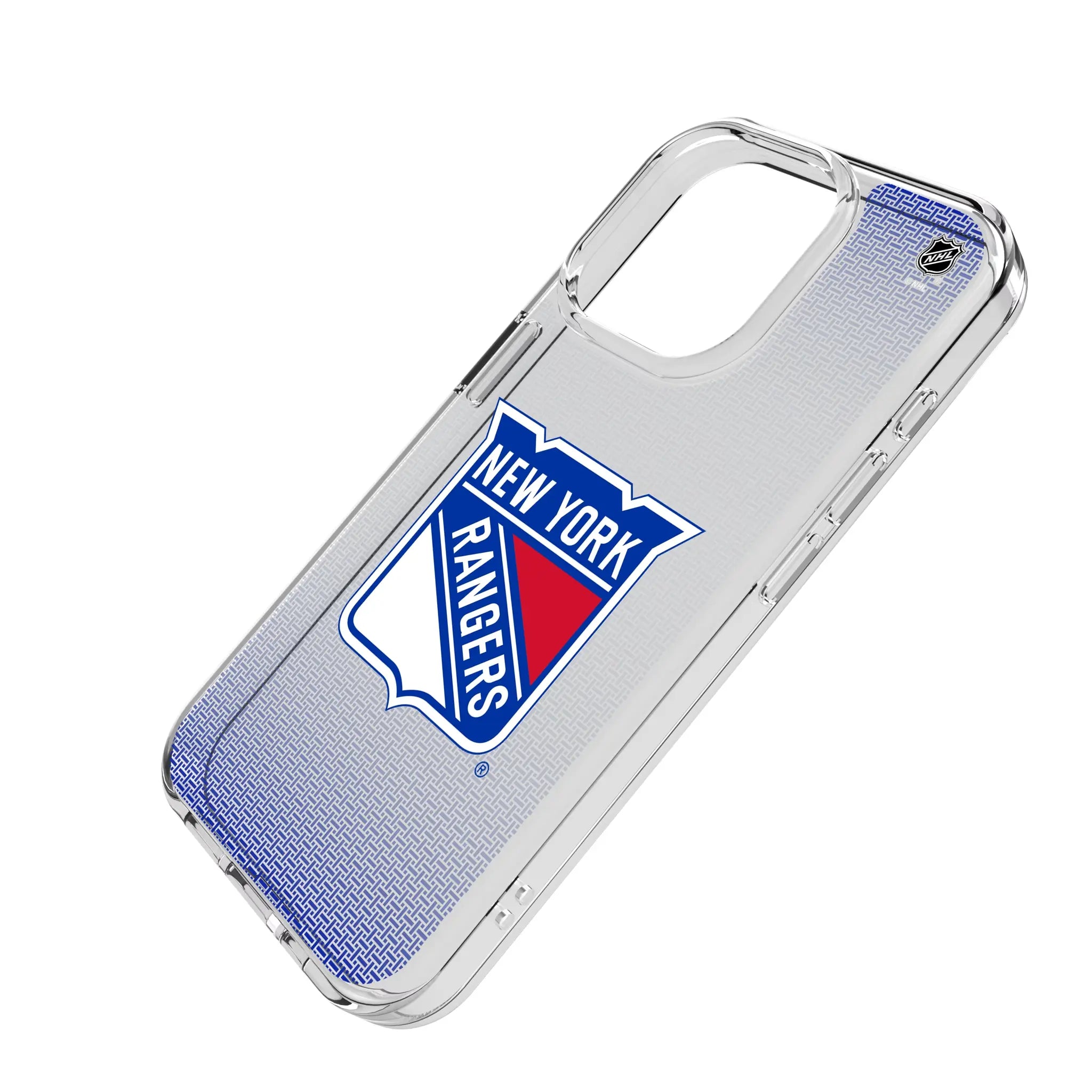 New York Rangers Linen Clear Phone Case for Apple iPhone