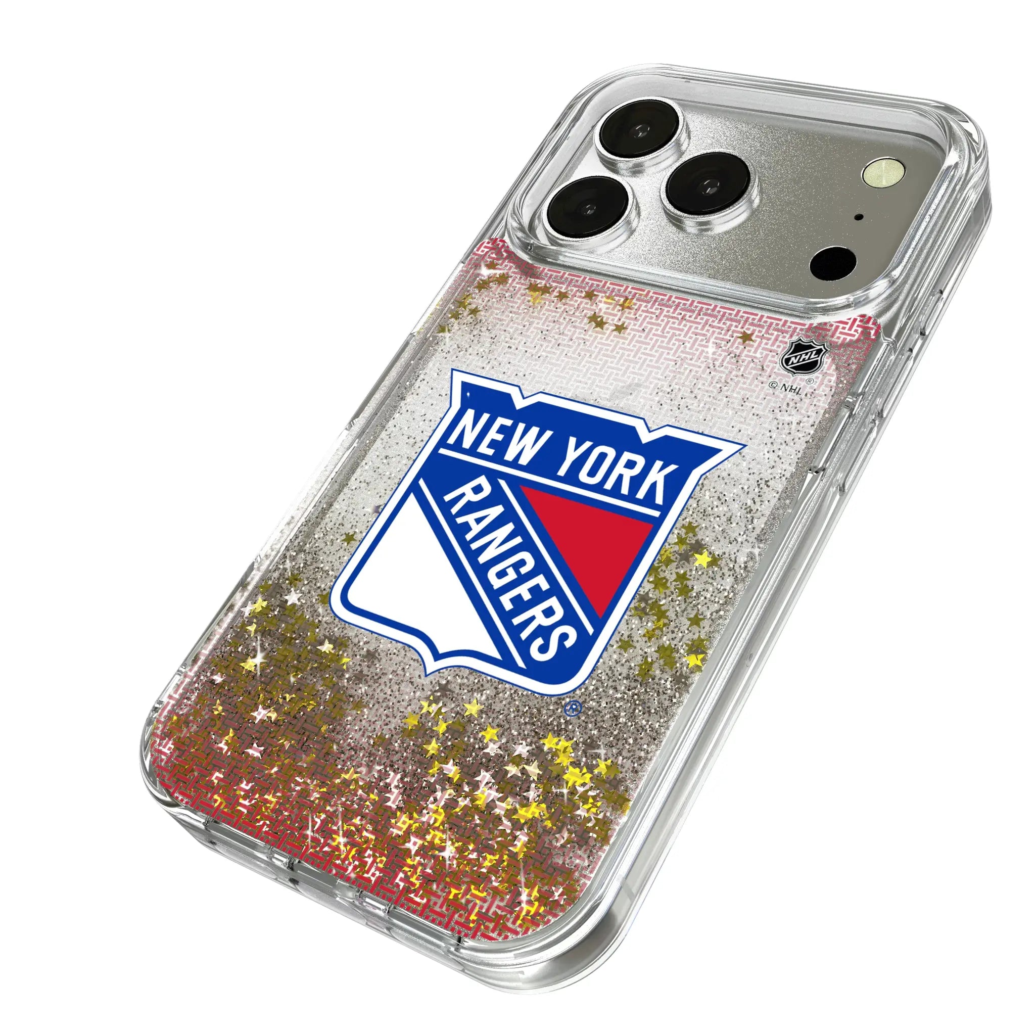 New York Rangers Linen Glitter Phone Case