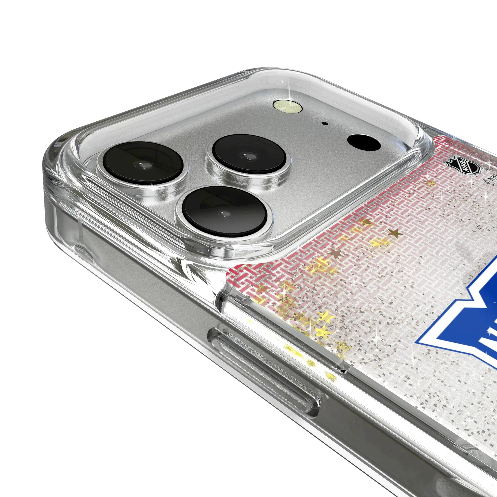 New York Rangers Linen Glitter Phone Case