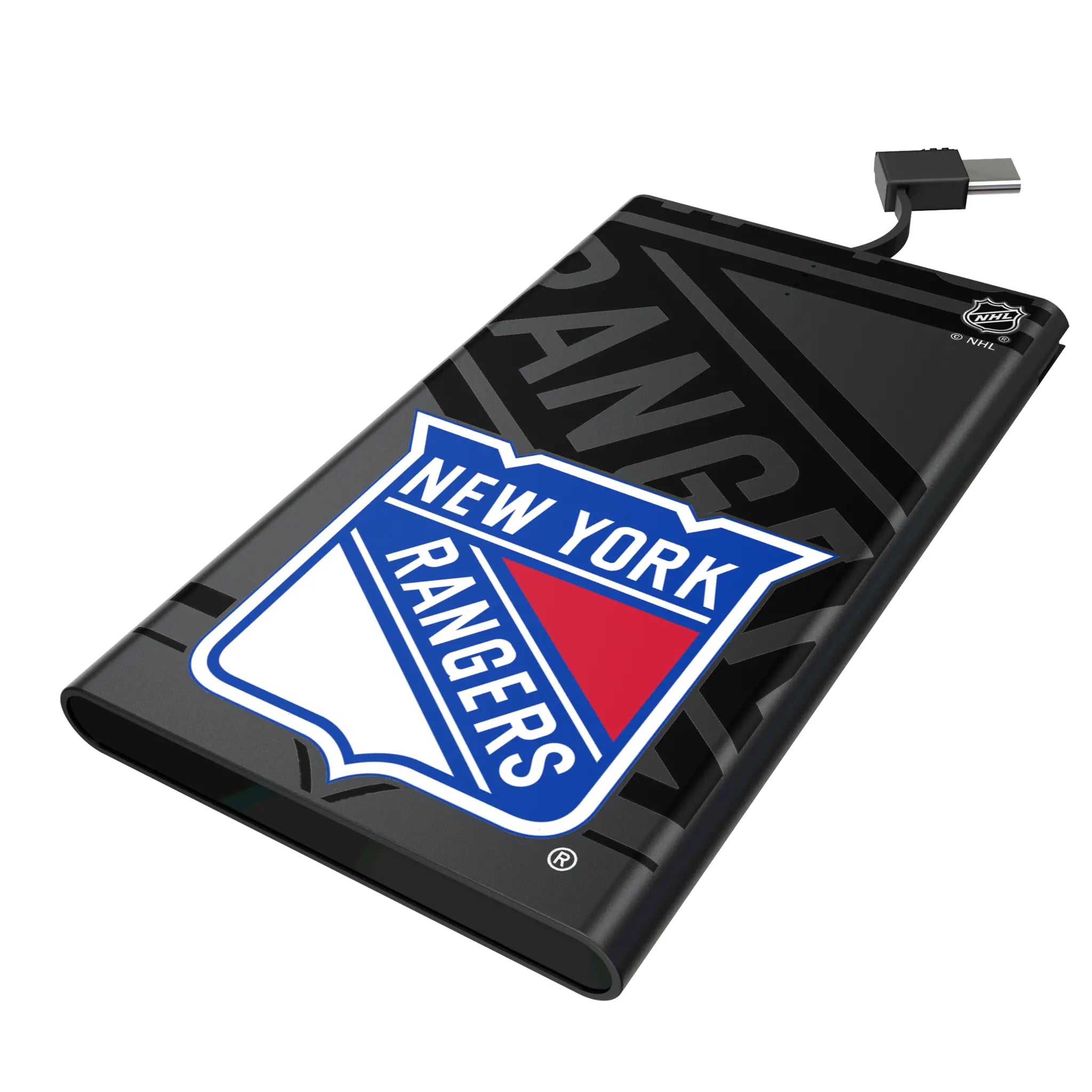 New York Rangers Monocolor Tilt 5000mAh Flat Powerbank