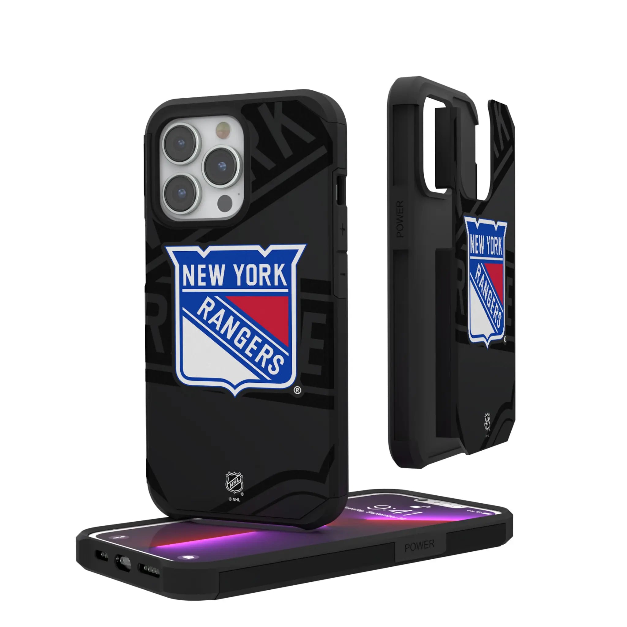 New York Rangers Monocolor Tilt Rugged Phone Case