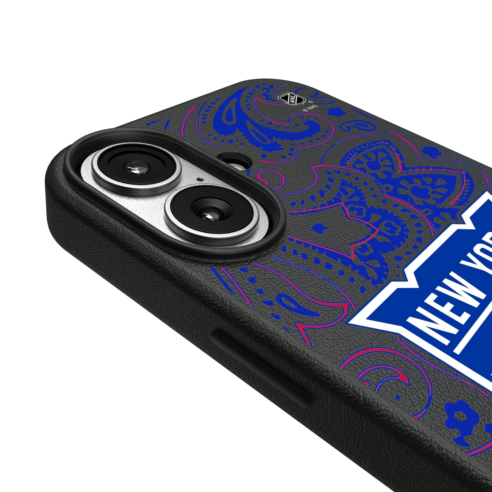 New York Rangers Paisley MagSafe Compatible Phone Case for Apple iPhone - Sports Gifts, Sports Memorabilia, Sports Collectibles, Fan Shop