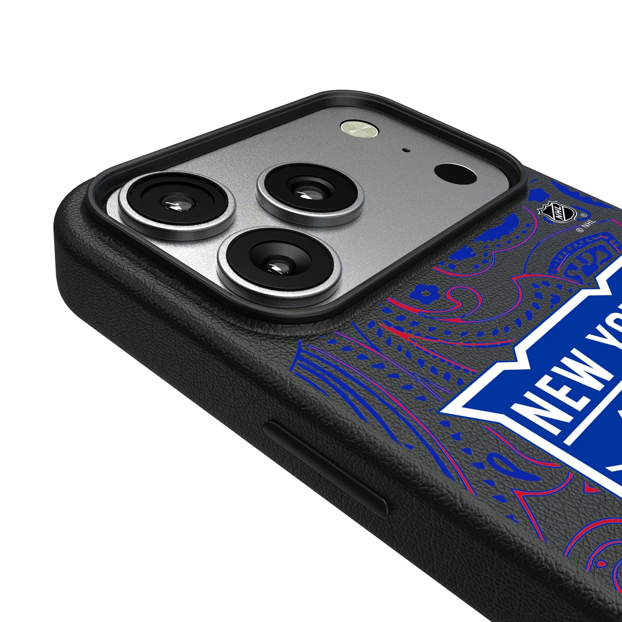 New York Rangers Paisley MagSafe Compatible Phone Case for Apple iPhone - Sports Gifts, Sports Memorabilia, Sports Collectibles, Fan Shop