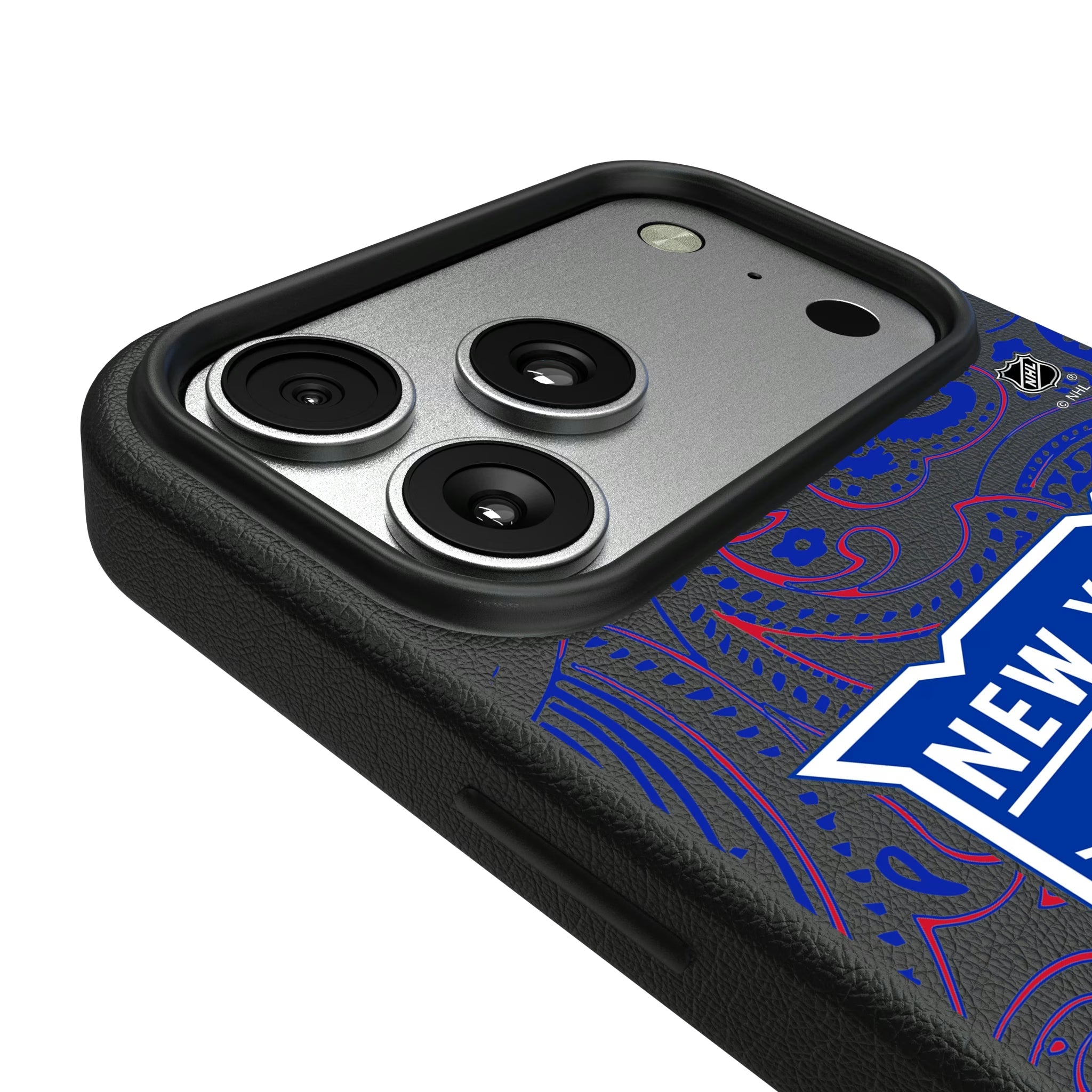 New York Rangers Paisley MagSafe Compatible Phone Case for Apple iPhone - Sports Gifts, Sports Memorabilia, Sports Collectibles, Fan Shop