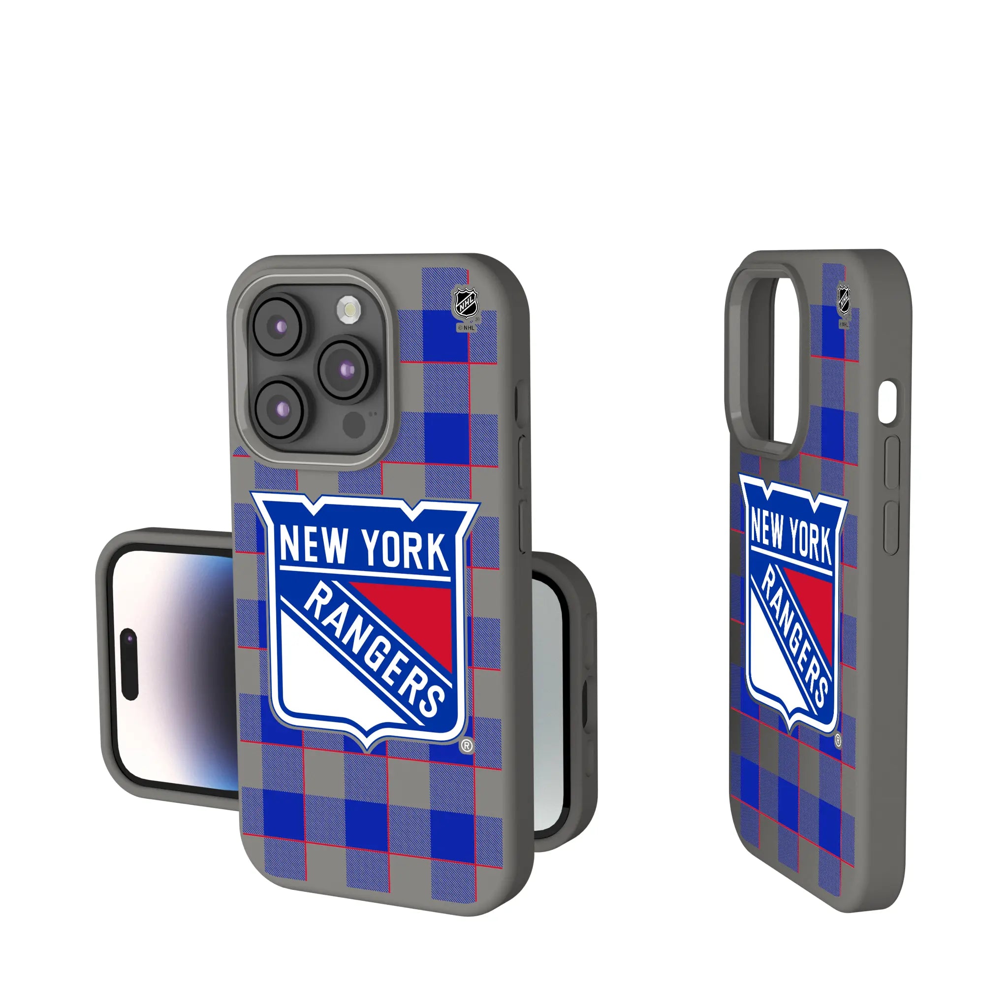 New York Rangers Plaid Soft Touch Phone Case
