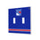 New York Rangers Stripe Hidden-Screw Light Switch Plate