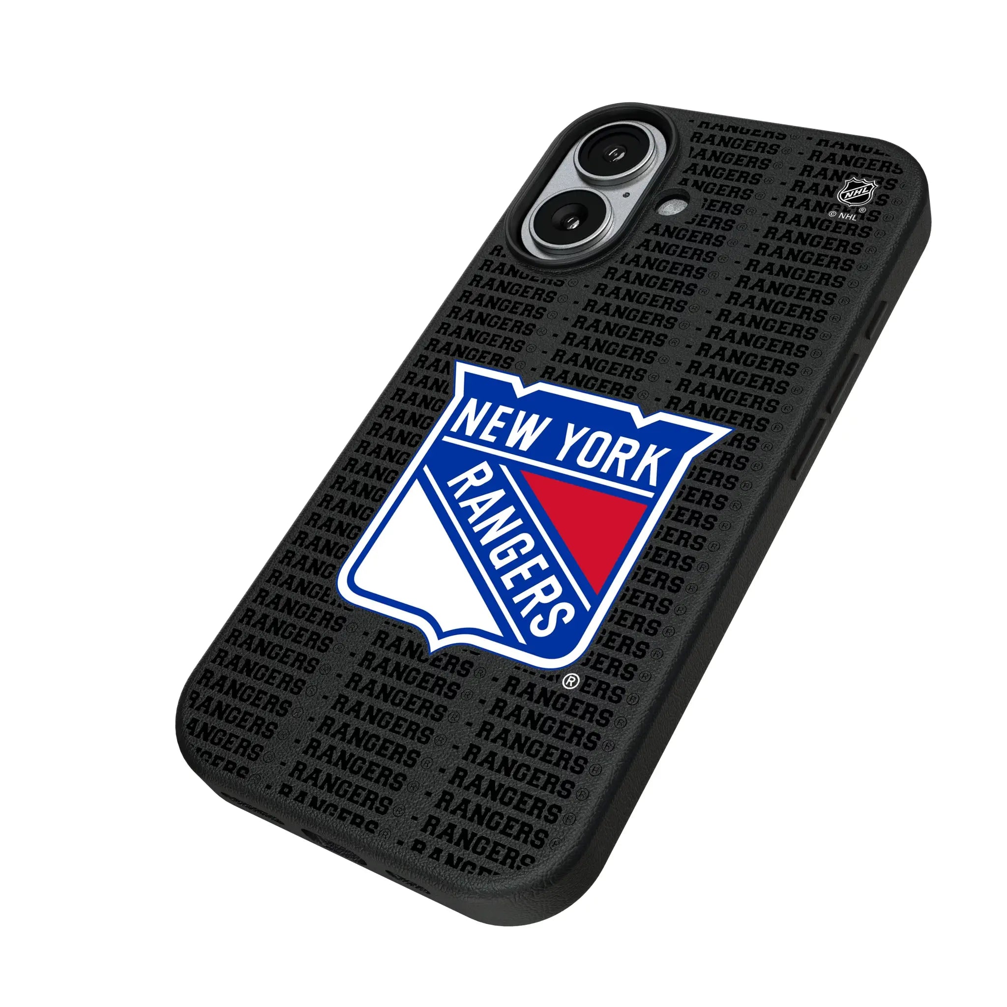 New York Rangers Text Backdrop MagSafe Compatible Phone Case for Apple iPhone