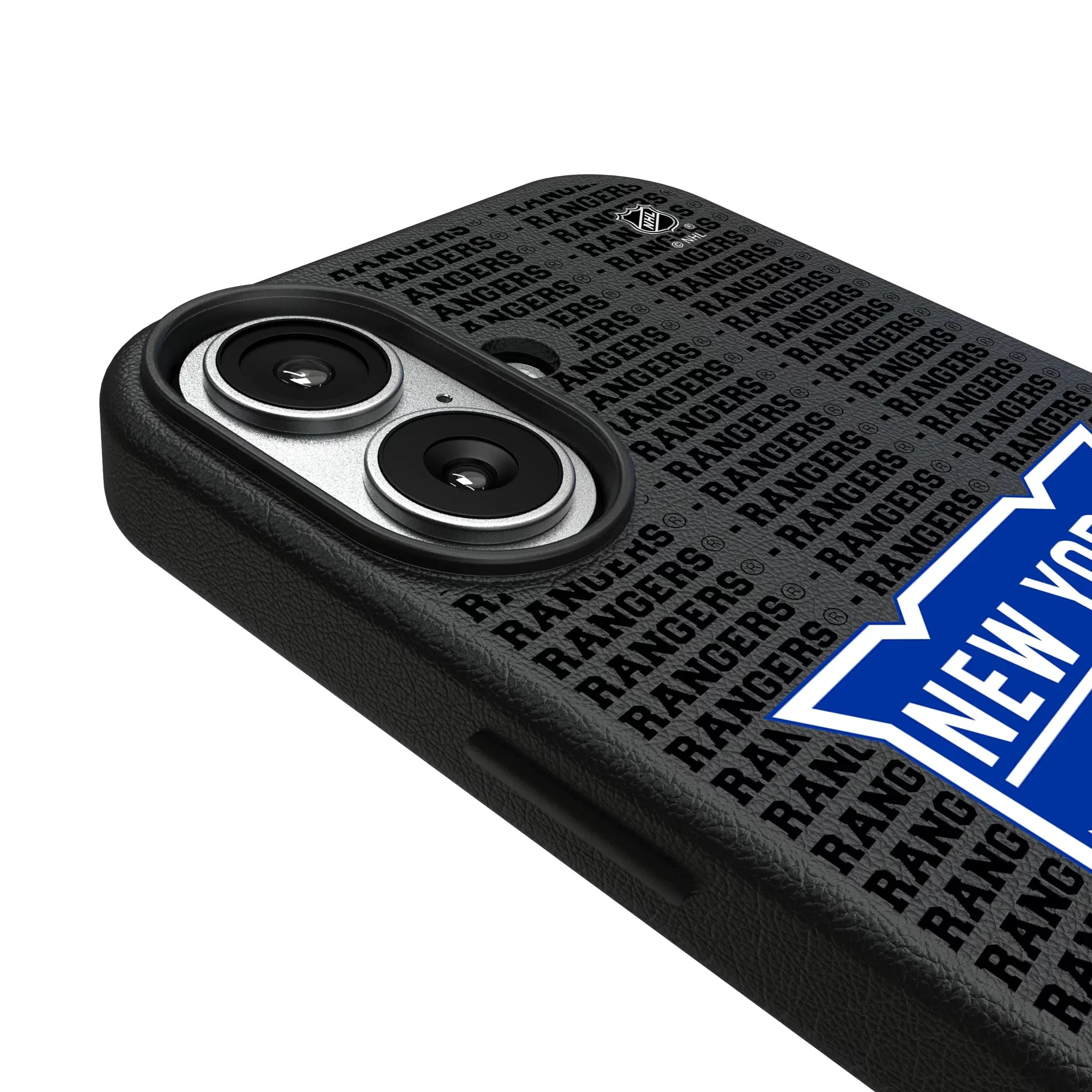New York Rangers Text Backdrop MagSafe Compatible Phone Case for Apple iPhone