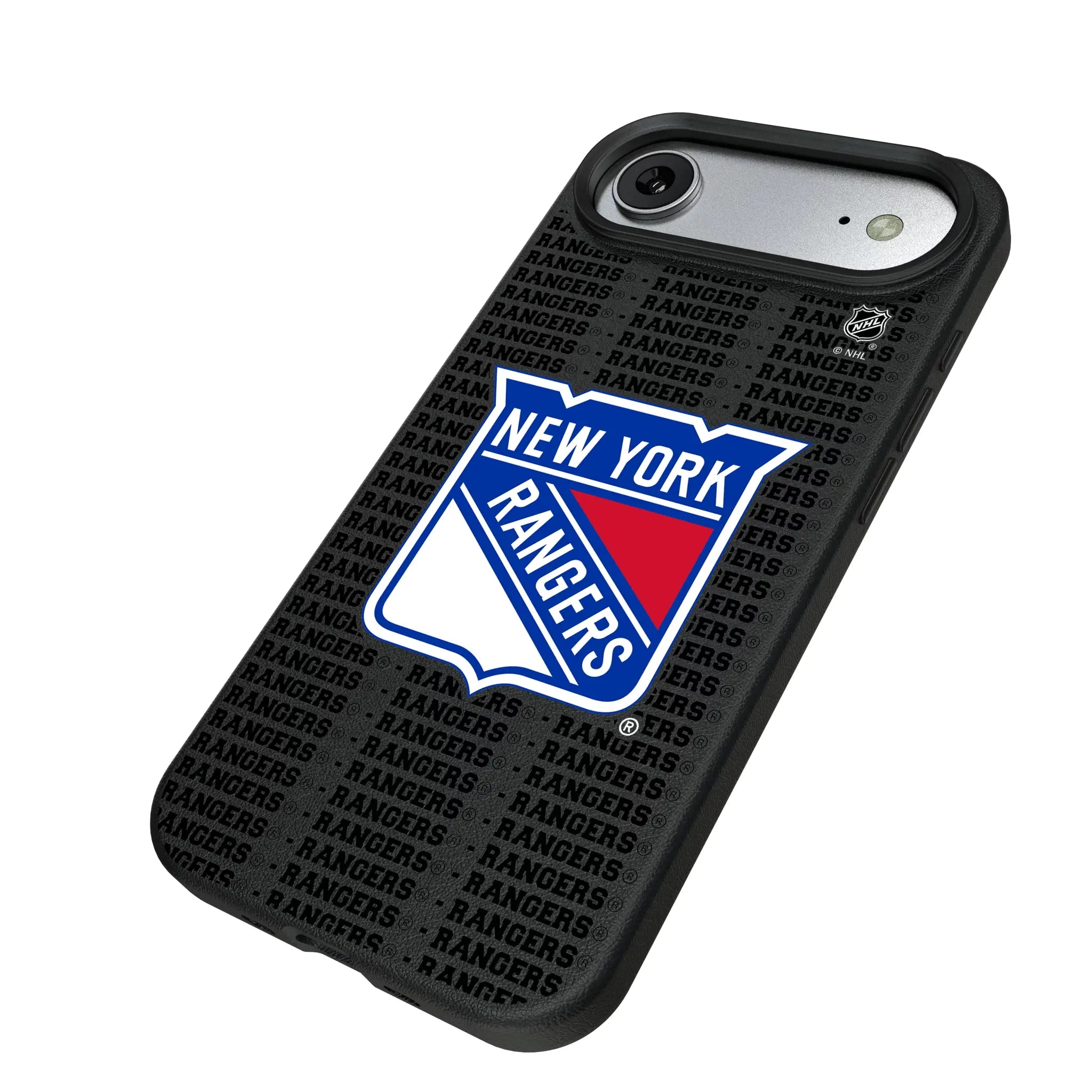 New York Rangers Text Backdrop MagSafe Compatible Phone Case for Apple iPhone