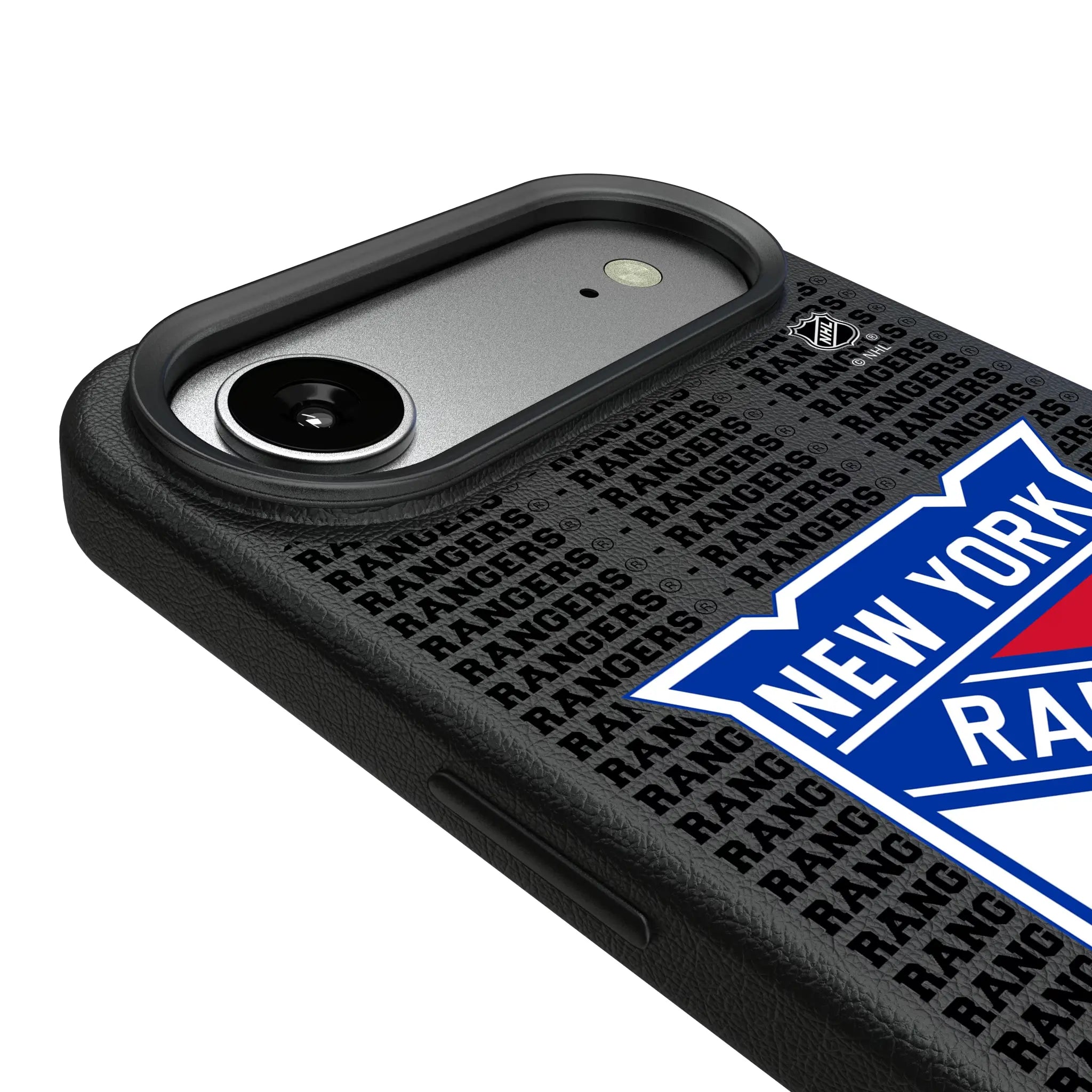 New York Rangers Text Backdrop MagSafe Compatible Phone Case for Apple iPhone