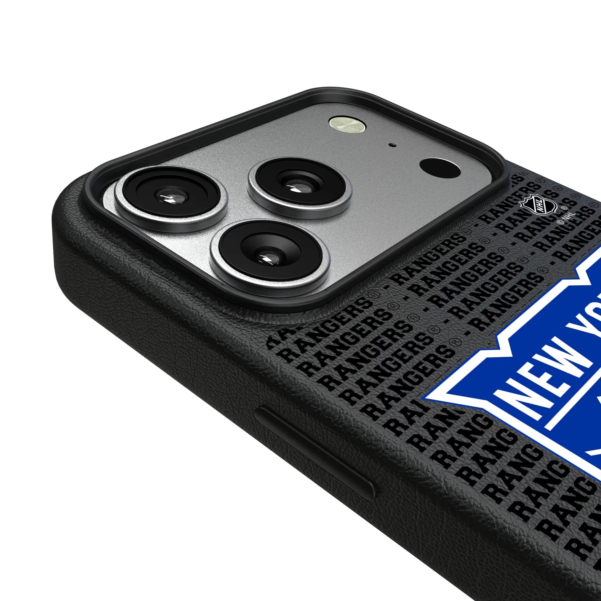 New York Rangers Text Backdrop MagSafe Compatible Phone Case for Apple iPhone