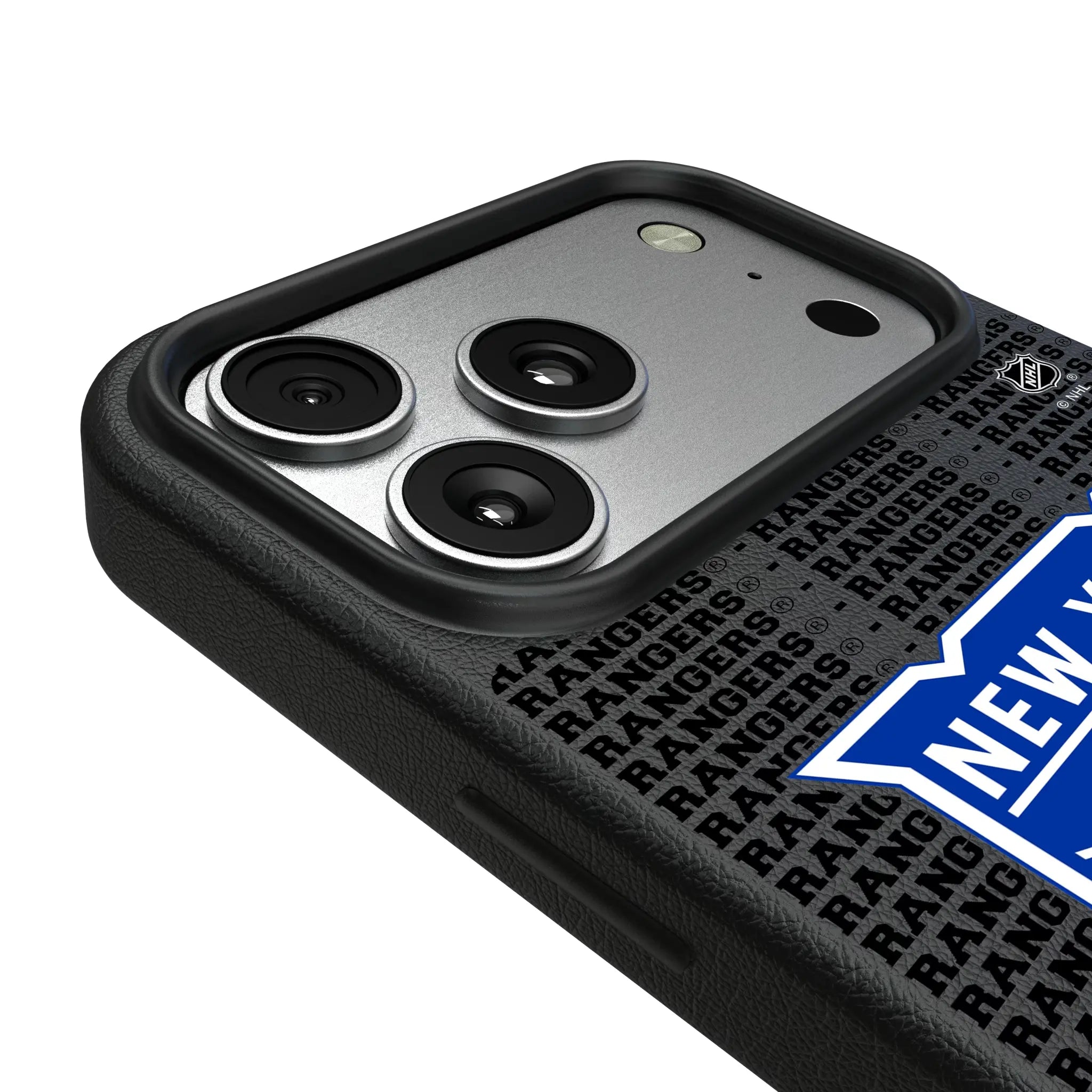 New York Rangers Text Backdrop MagSafe Compatible Phone Case for Apple iPhone