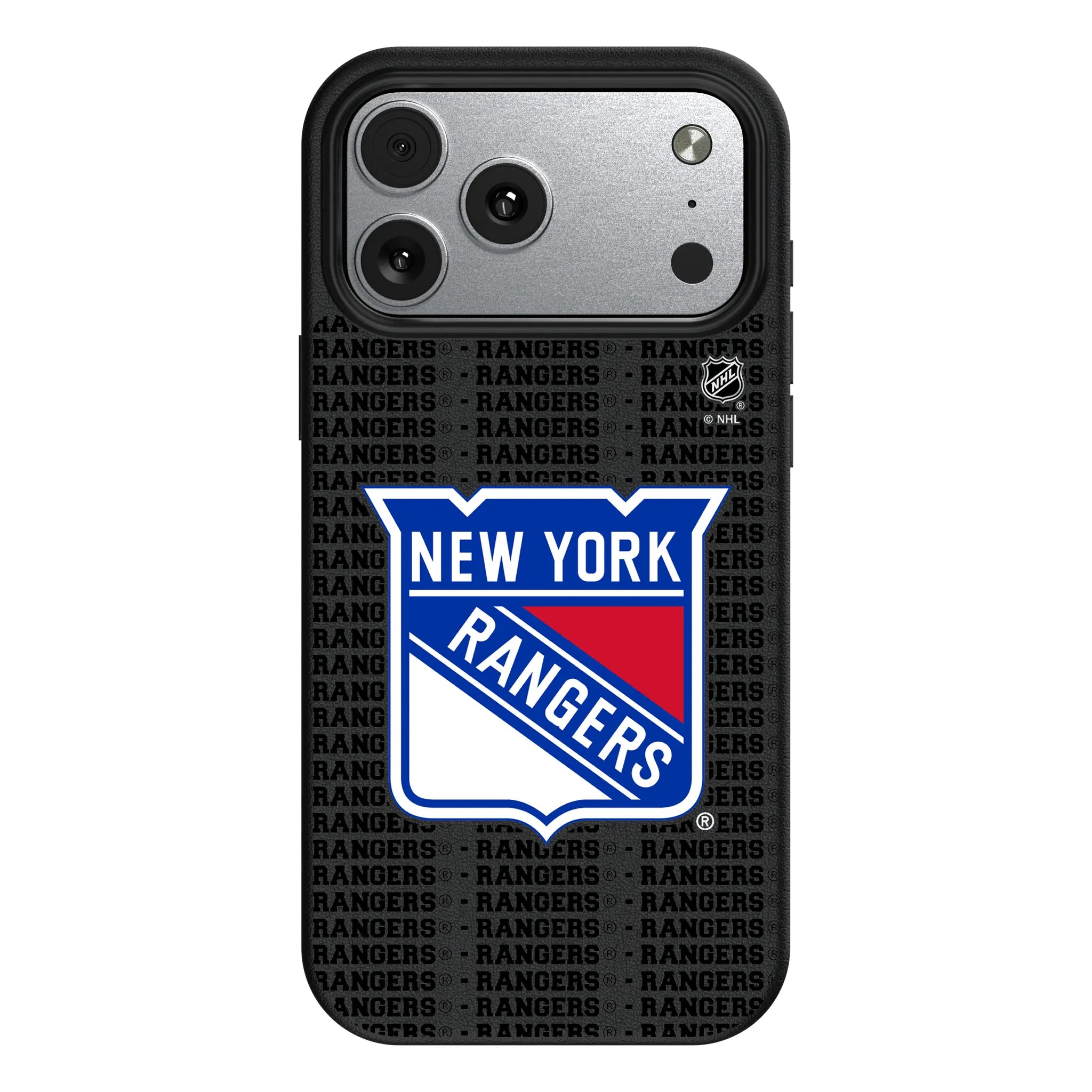 New York Rangers Text Backdrop MagSafe Compatible Phone Case for Apple iPhone