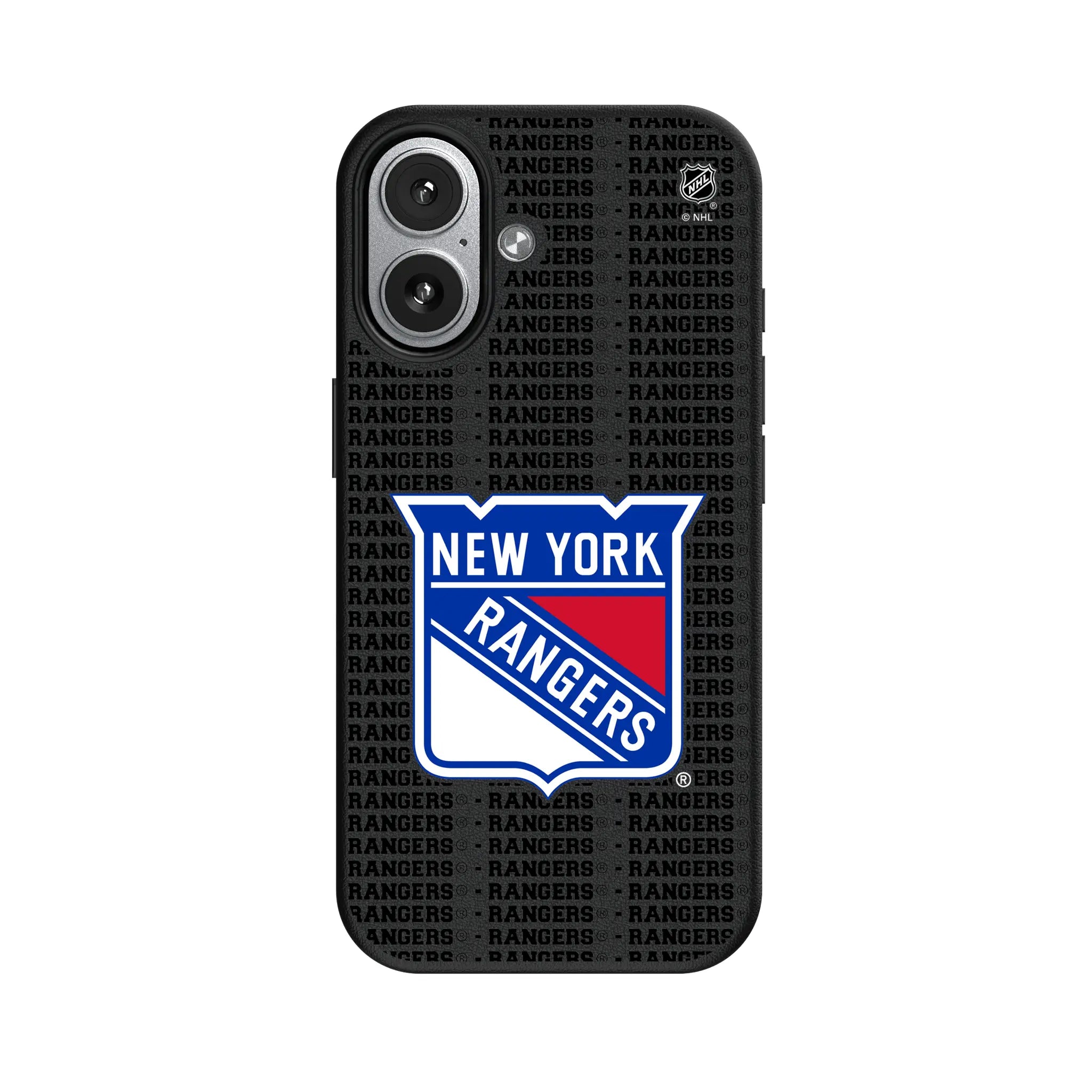 New York Rangers Text Backdrop MagSafe Compatible Phone Case for Apple iPhone