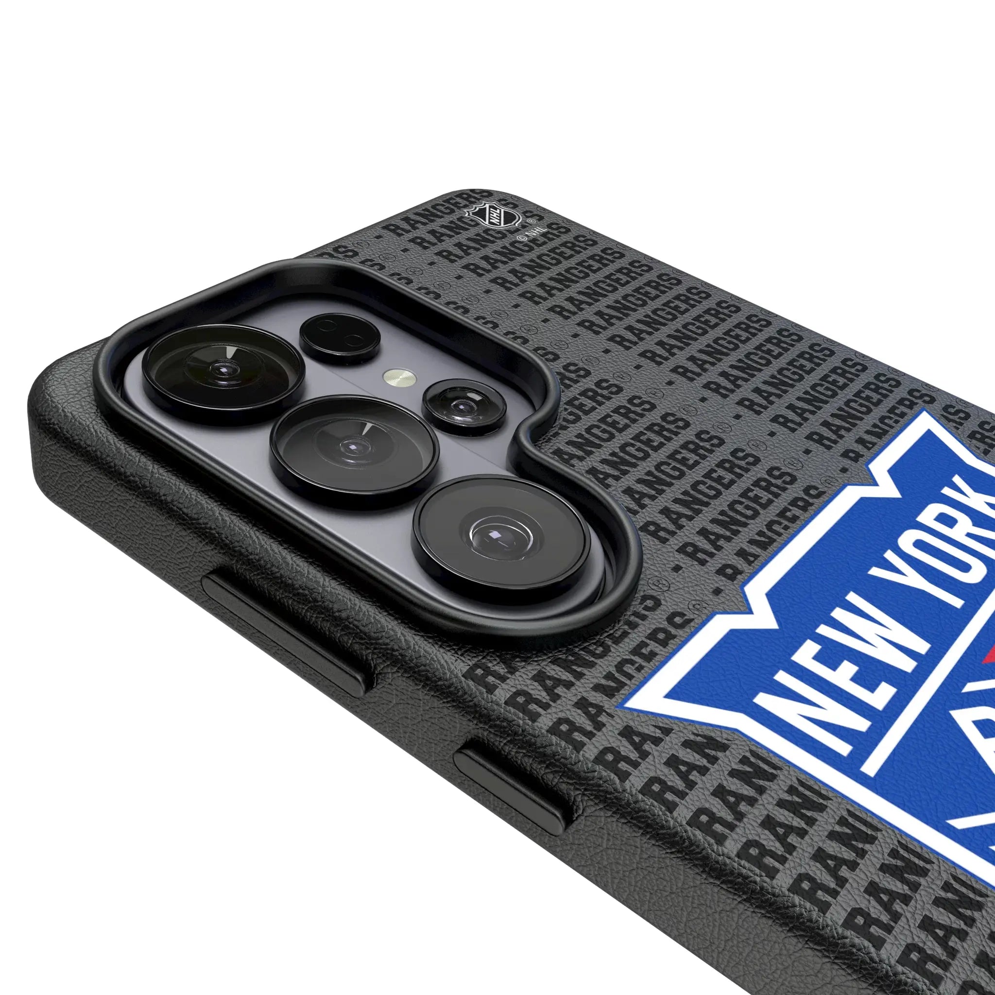 New York Rangers Text Backdrop MagSafe Compatible Phone Case for Samsung Galaxy