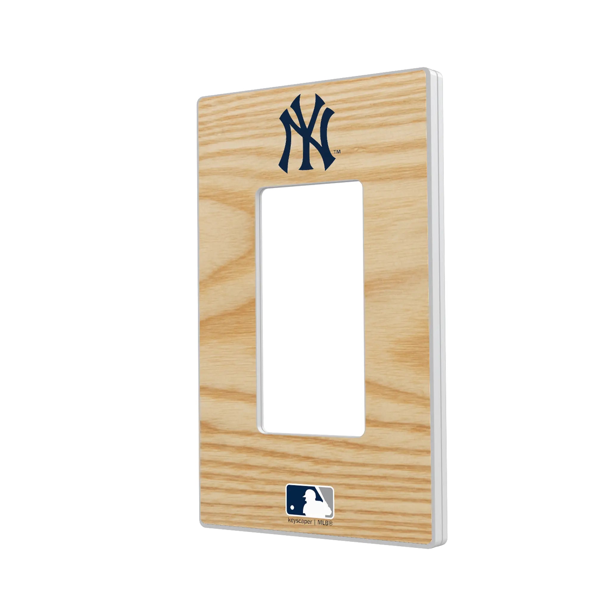 New York Yankees Baseball Bat Hidden-Screw Light Switch Plate