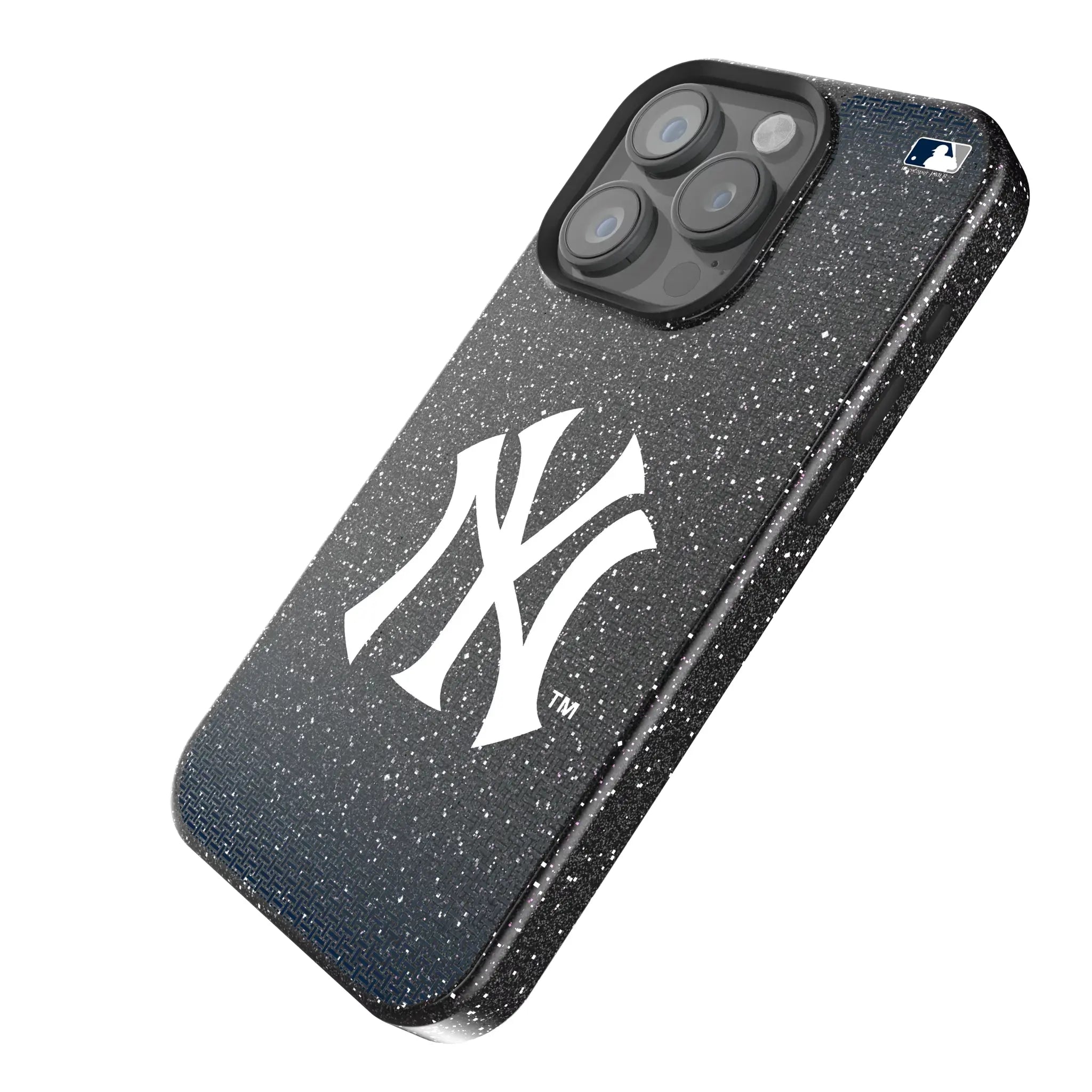 New York Yankees Linen Bling Phone Case for Apple iPhone