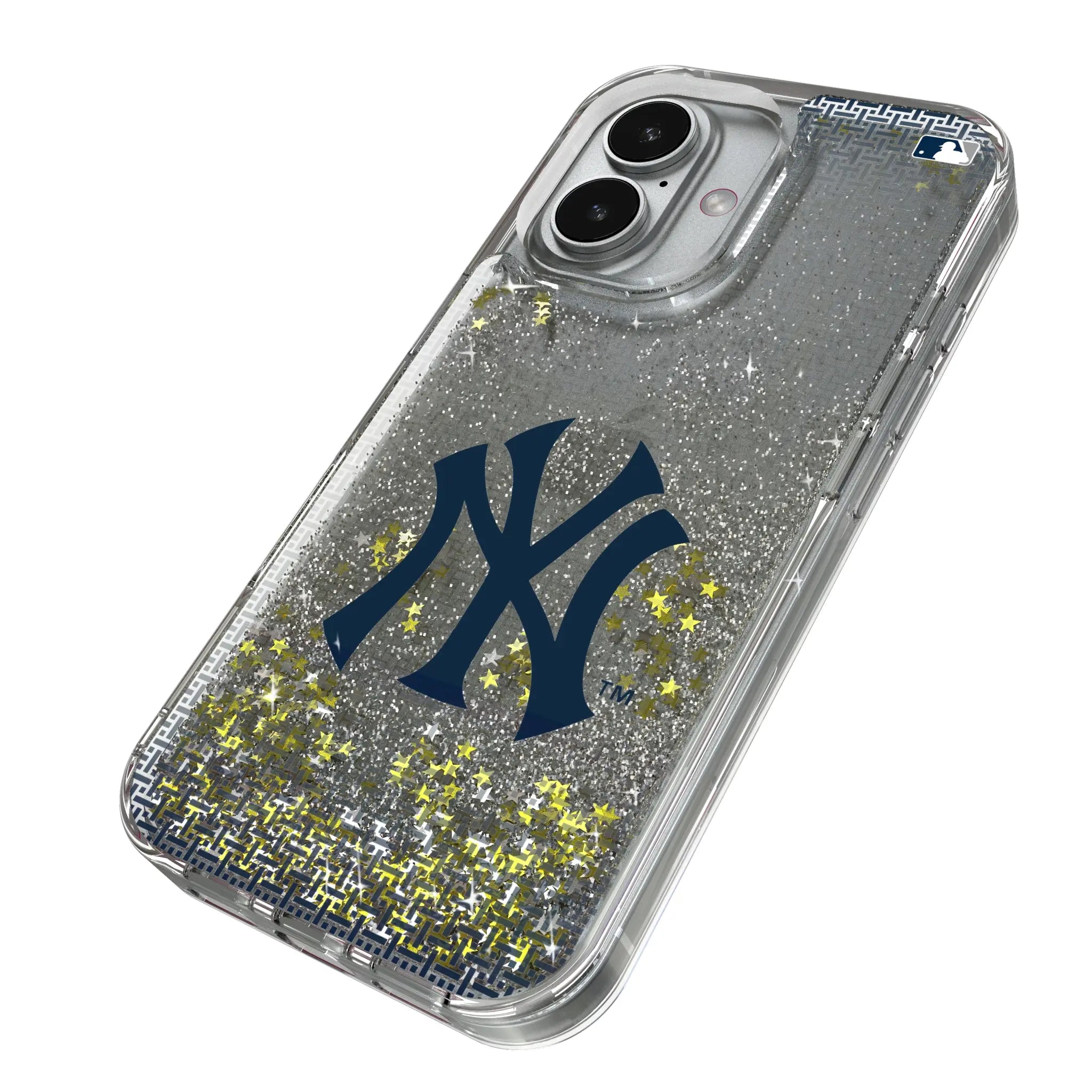 New York Yankees Linen Glitter Phone Case