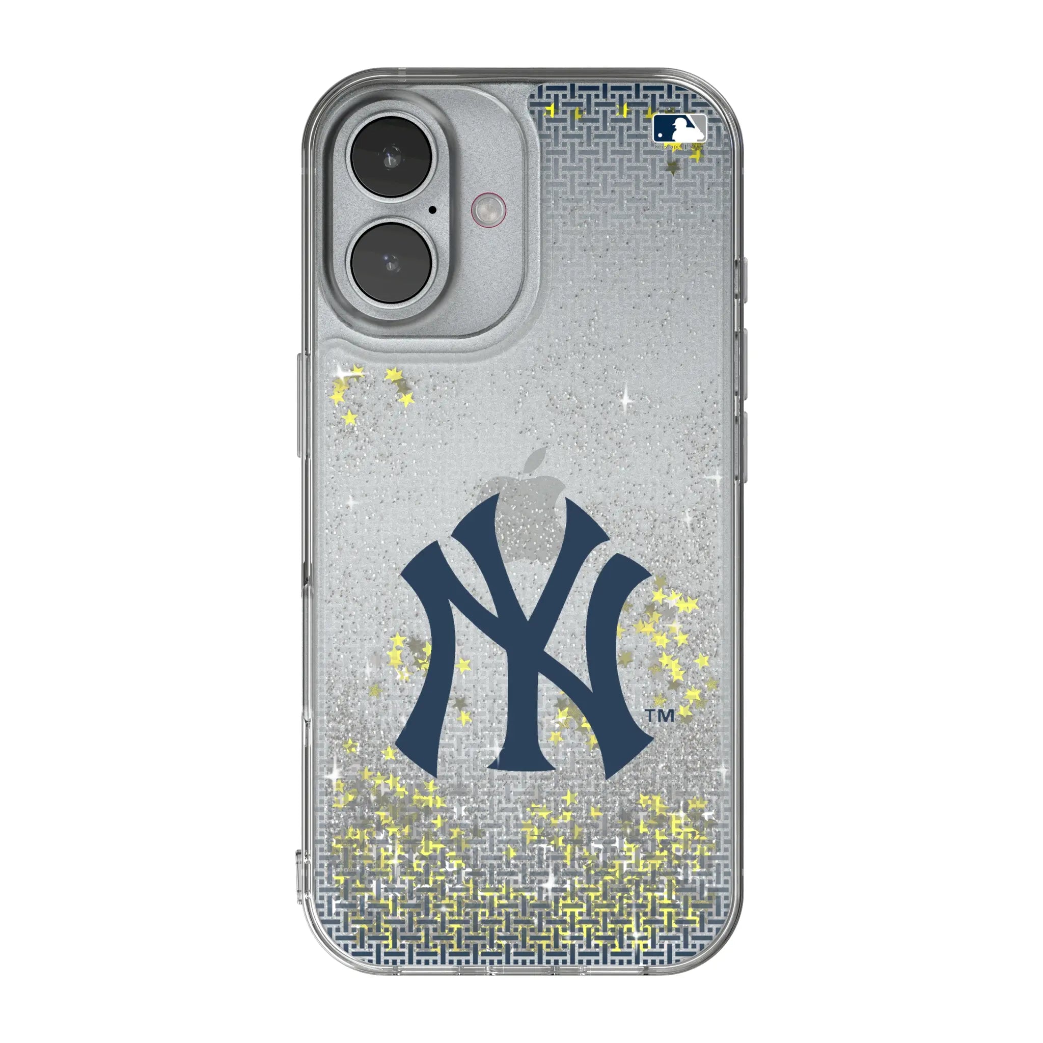 New York Yankees Linen Glitter Phone Case