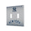 New York Yankees Linen Hidden-Screw Light Switch Plate
