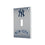 New York Yankees Linen Hidden-Screw Light Switch Plate