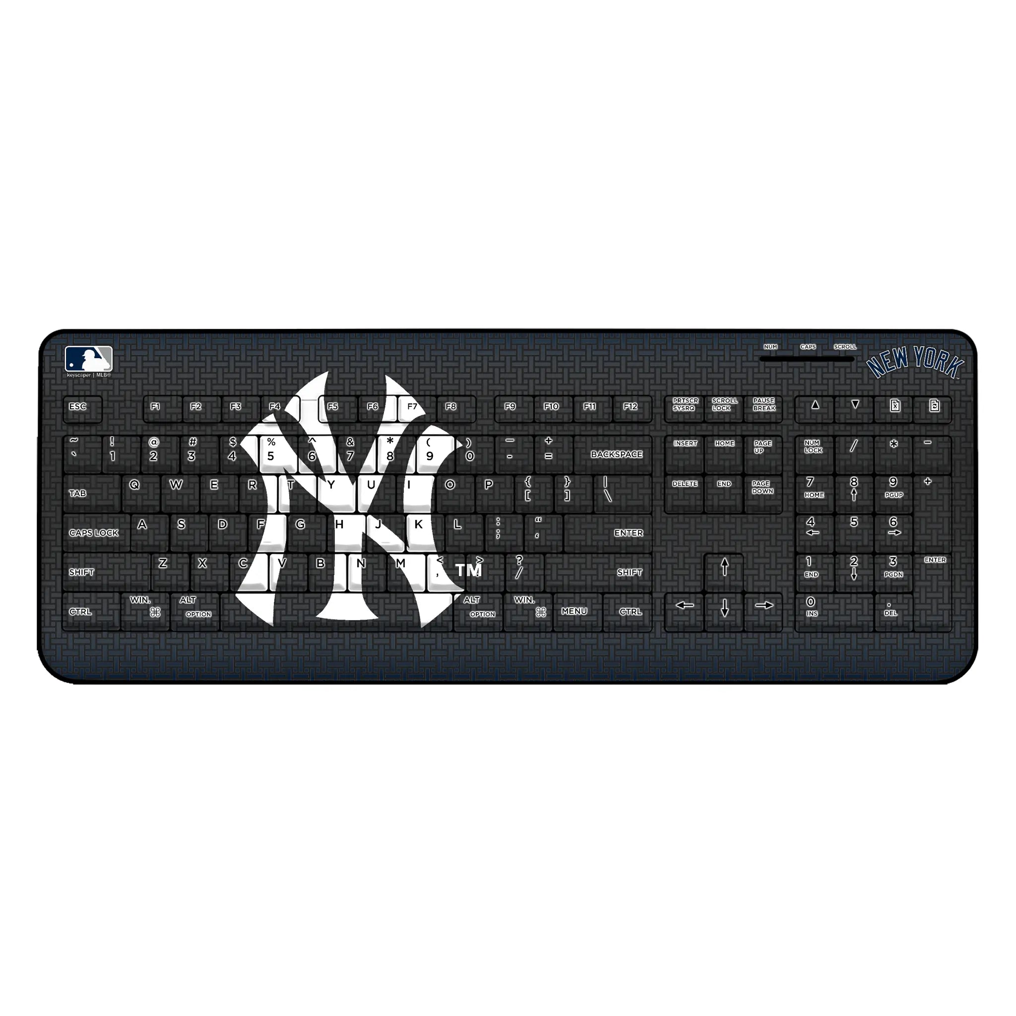 New York Yankees Linen Wireless USB Keyboard