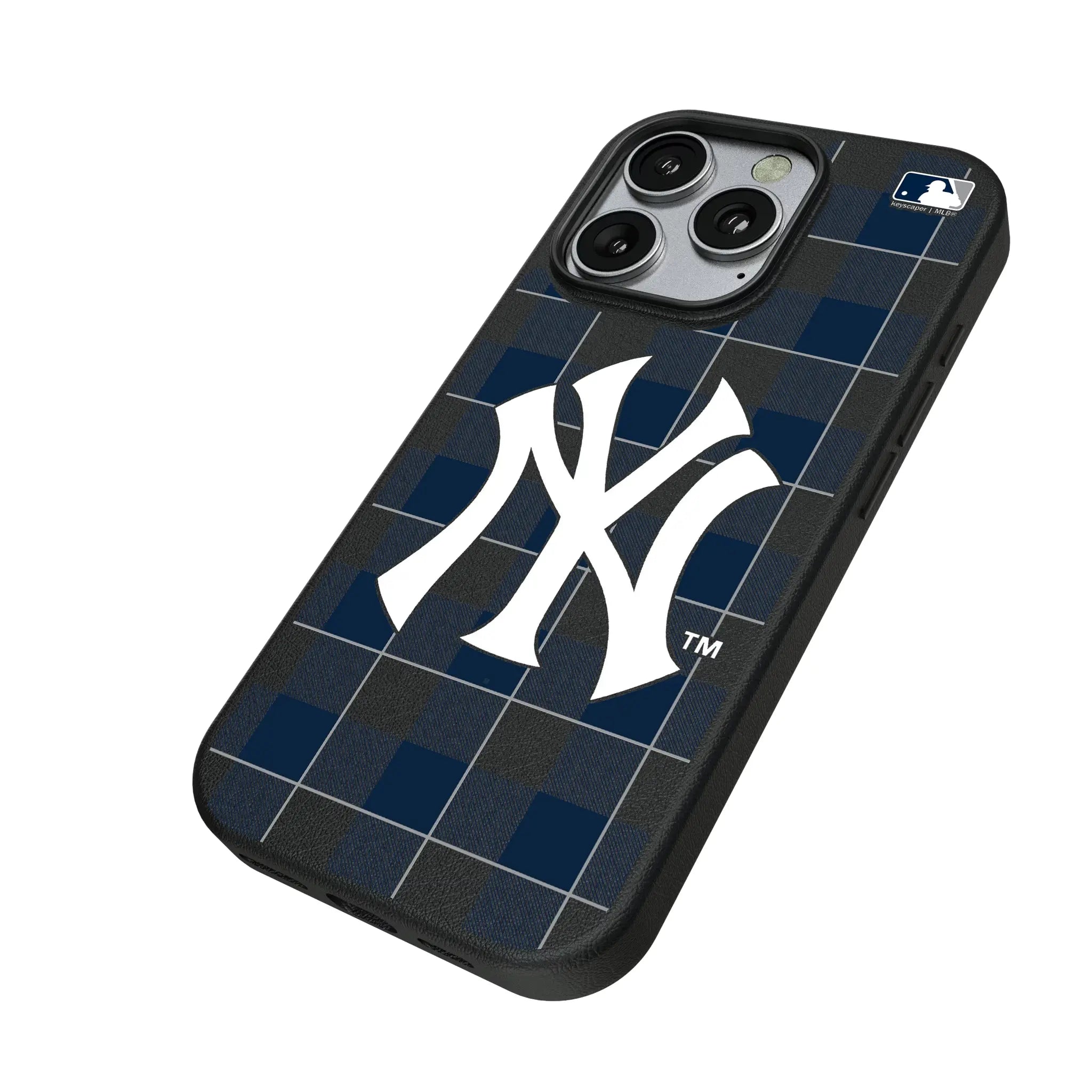 New York Yankees Plaid MagSafe Compatible Phone Case for Apple iPhone