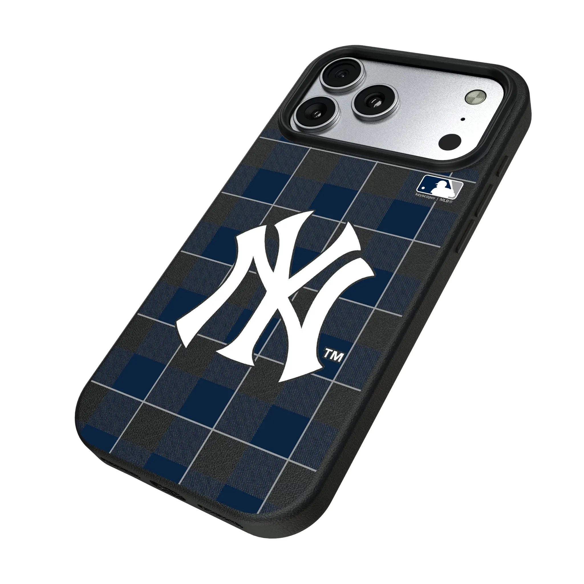 New York Yankees Plaid MagSafe Compatible Phone Case for Apple iPhone