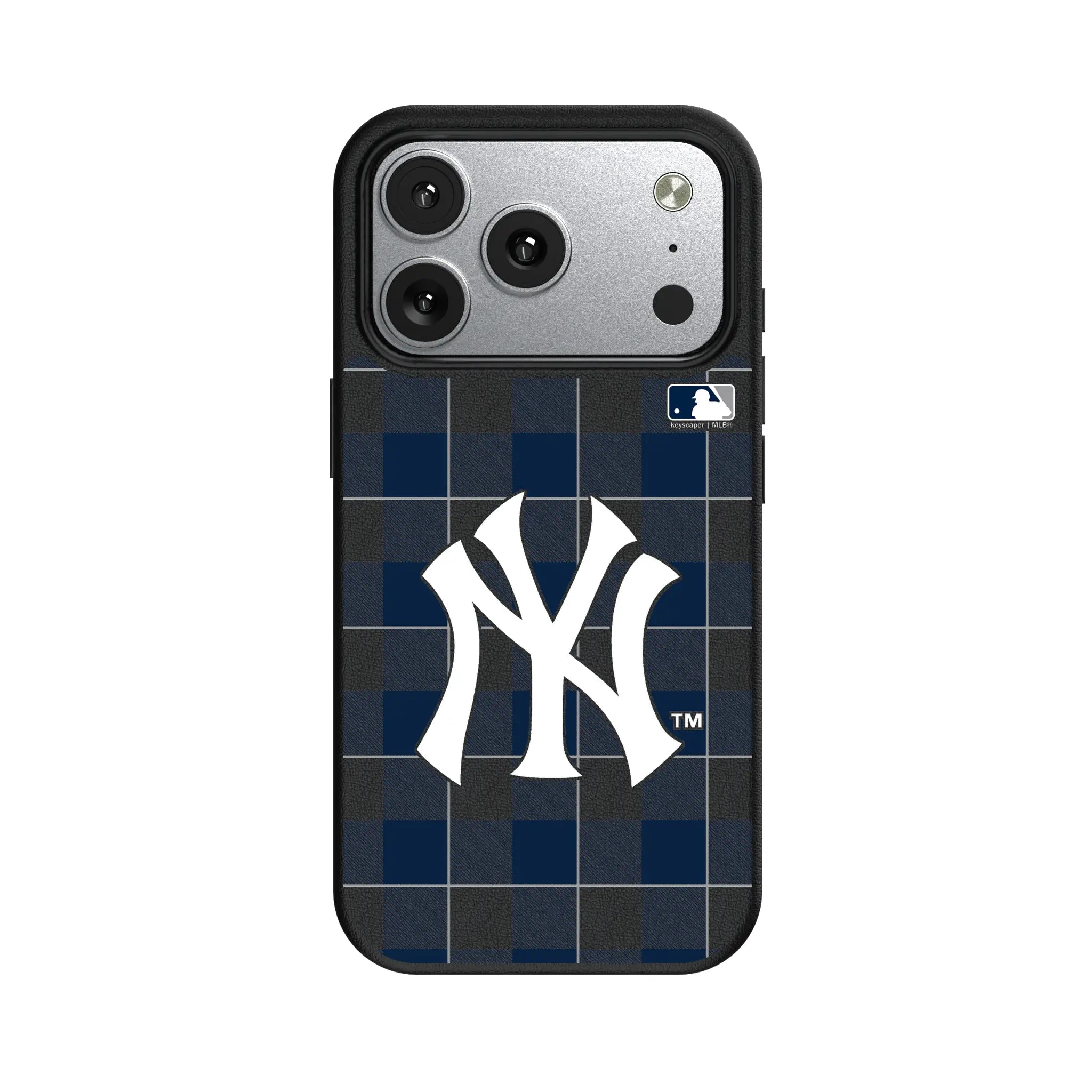 New York Yankees Plaid MagSafe Compatible Phone Case for Apple iPhone