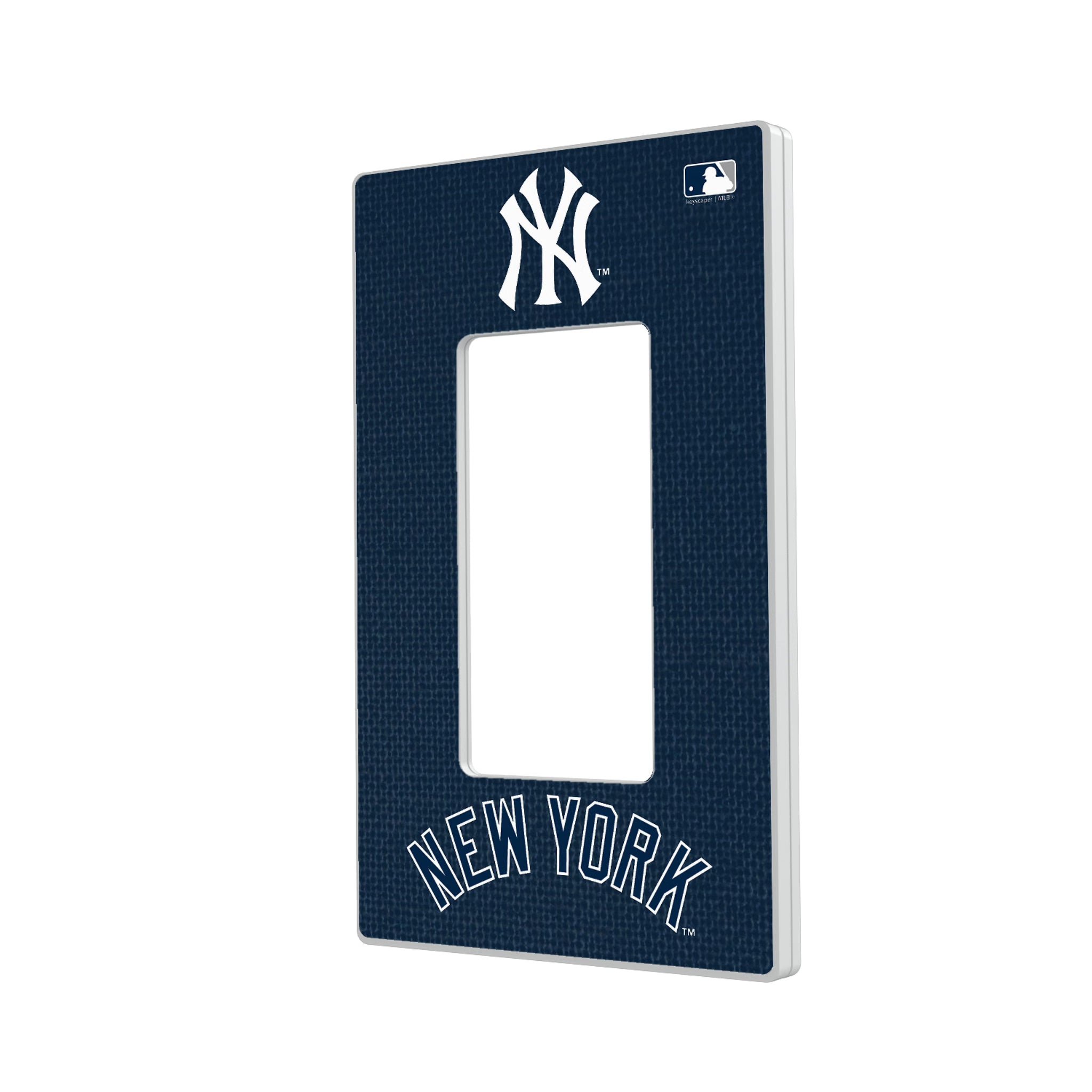 New York Yankees Solid Hidden-Screw Light Switch Plate - Sports Gifts, Sports Memorabilia, Sports Collectibles, Fan Shop