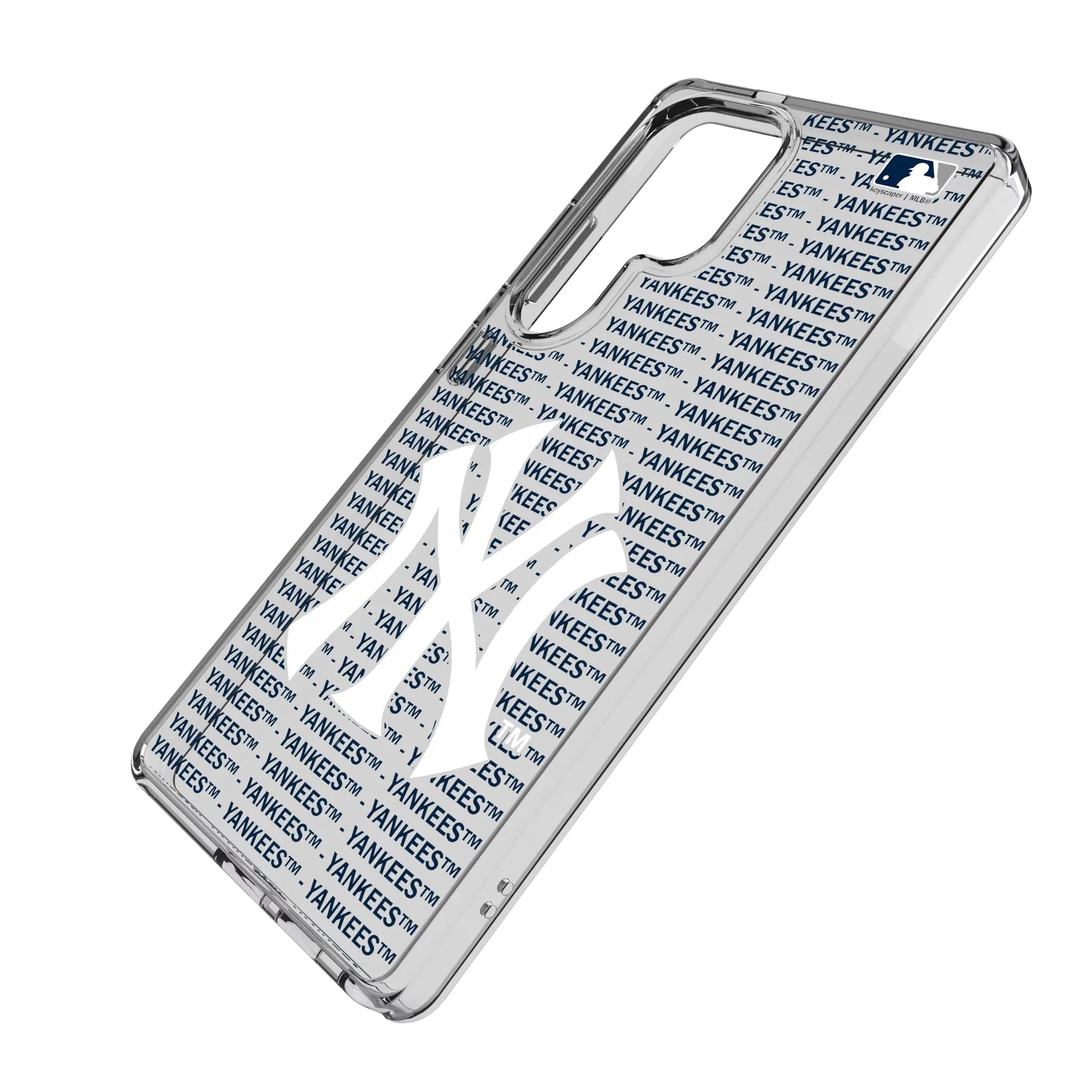 New York Yankees Text Backdrop Clear Phone Case for Samsung Galaxy