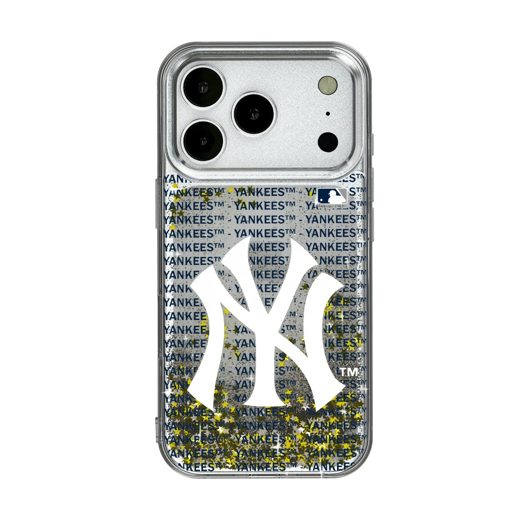 New York Yankees Text Backdrop Glitter Phone Case