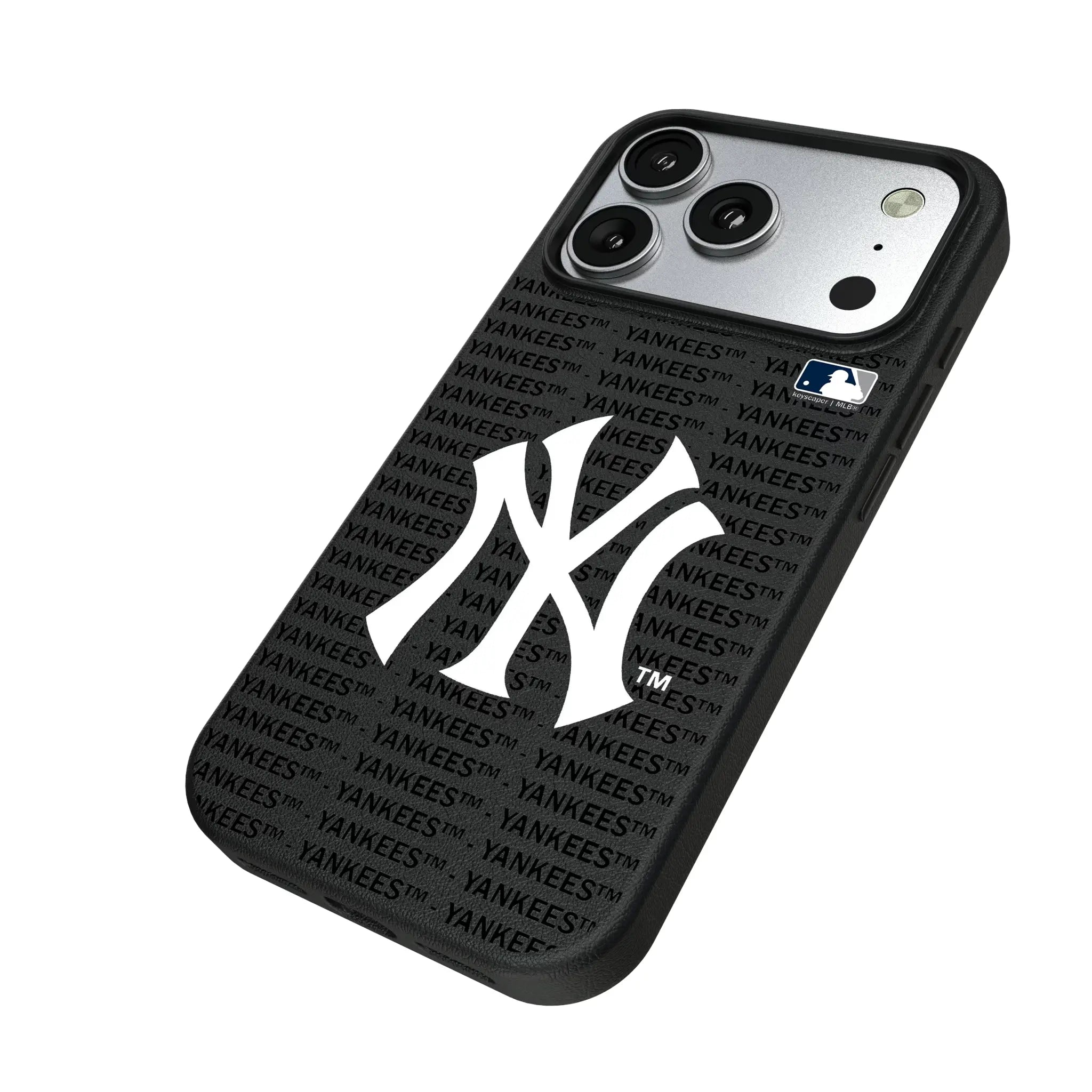 New York Yankees Text Backdrop MagSafe Compatible Phone Case for Apple iPhone