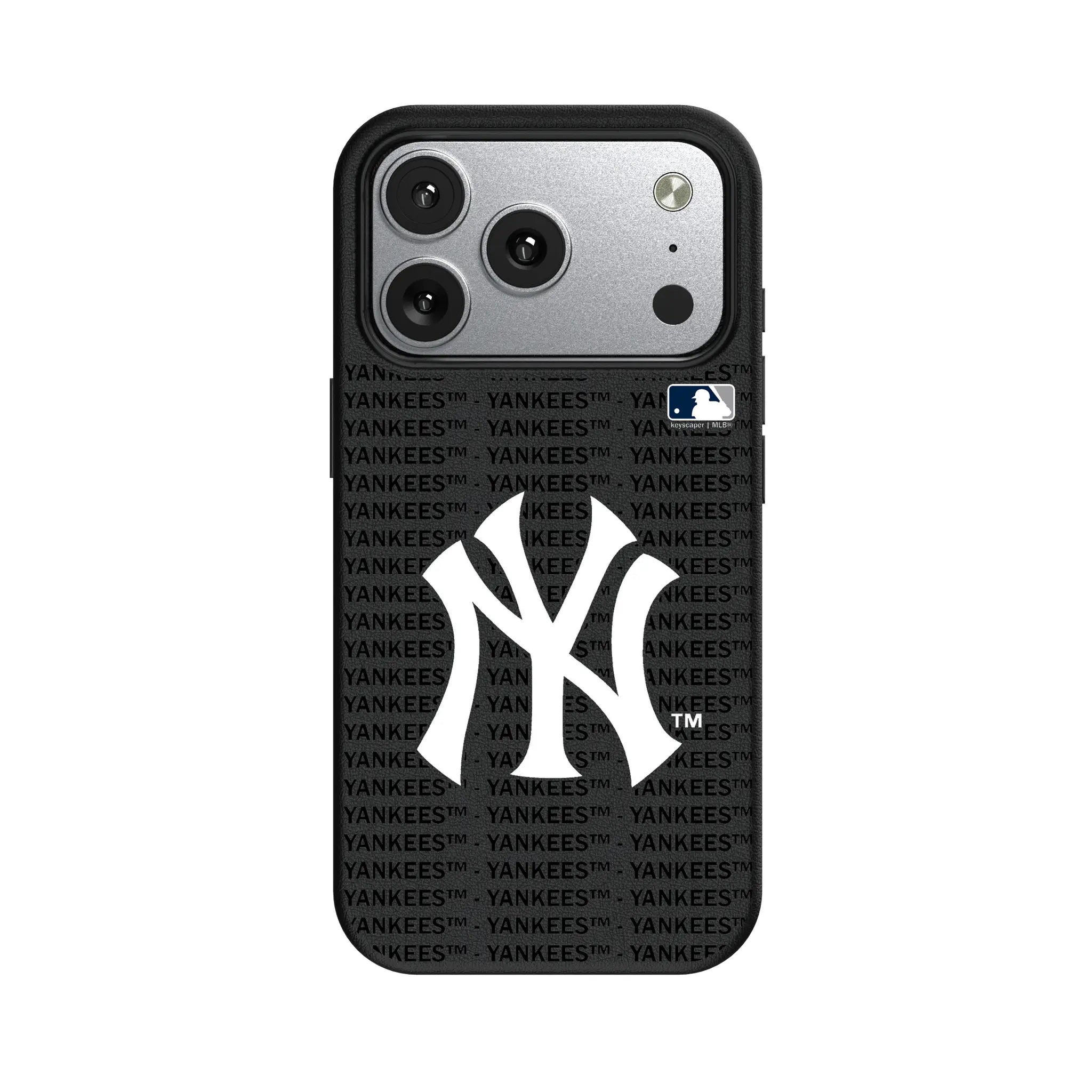 New York Yankees Text Backdrop MagSafe Compatible Phone Case for Apple iPhone