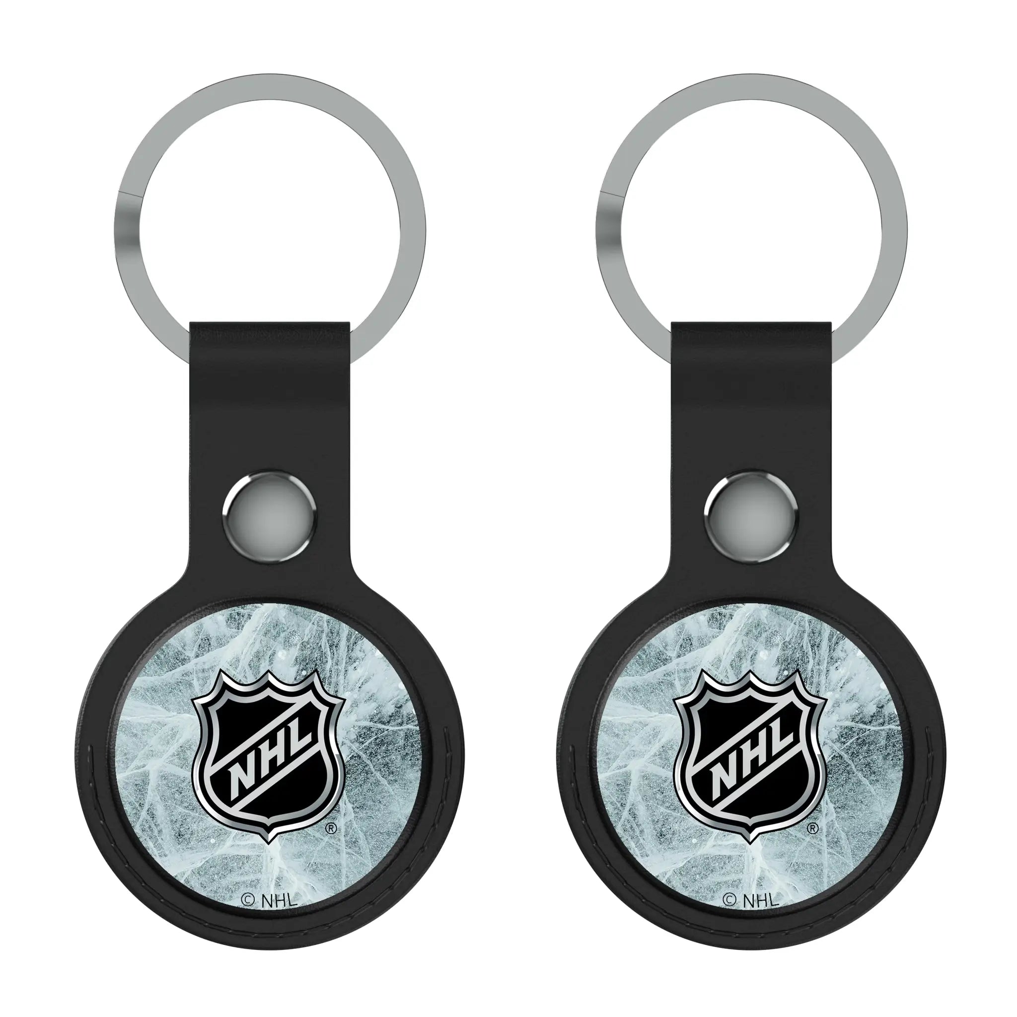 NHL BaseOne Black Airtag Holder 2-Pack
