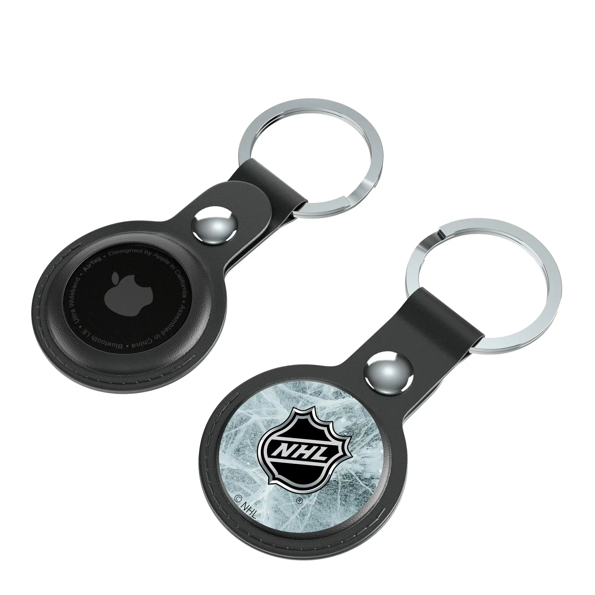 NHL BaseOne Black Airtag Holder 2-Pack