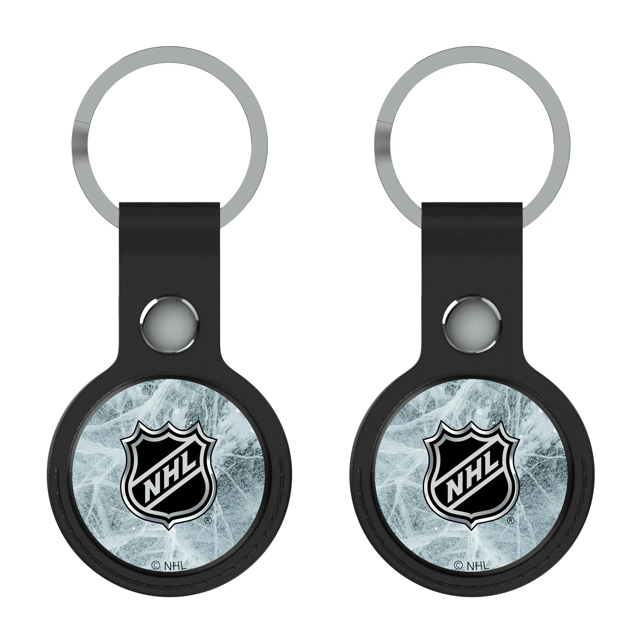 NHL BaseOne Black Airtag Holder 2-Pack