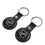 NHL Fashion Pattern Black Airtag Holder 2-Pack