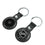 NHL Fashion Pattern Black Airtag Holder 2-Pack